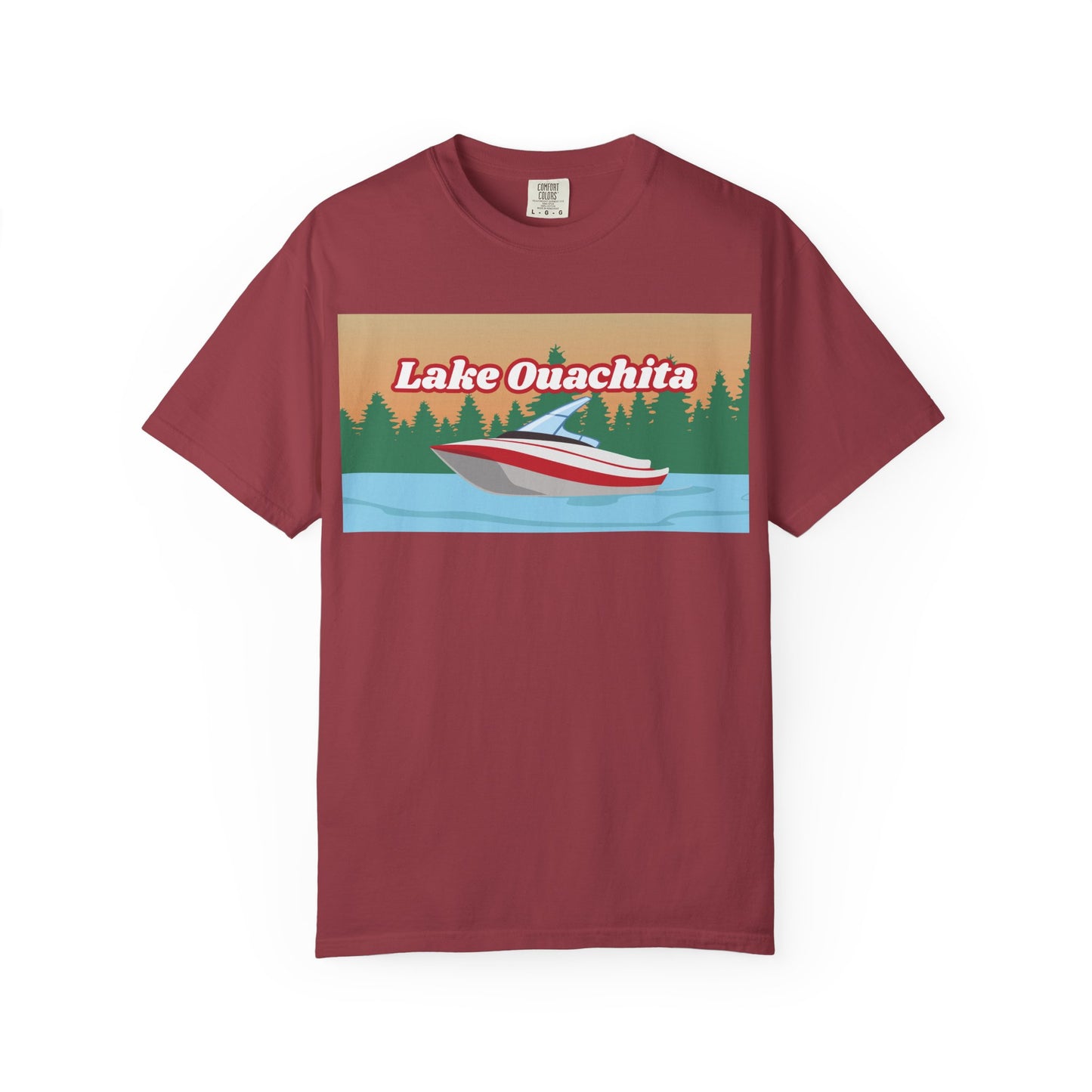 Lake Ouachita Relaxed Unisex T-Shirt, Summer Vibes Tee, Outdoor Adventure Shirt, Lake Life Apparel, Gift for Nature Lovers, Vacation Wear