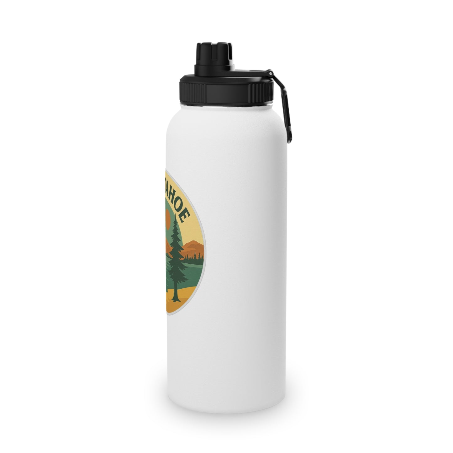 Lake Tahoe Stainless Steel Water Bottle, Sports Lid