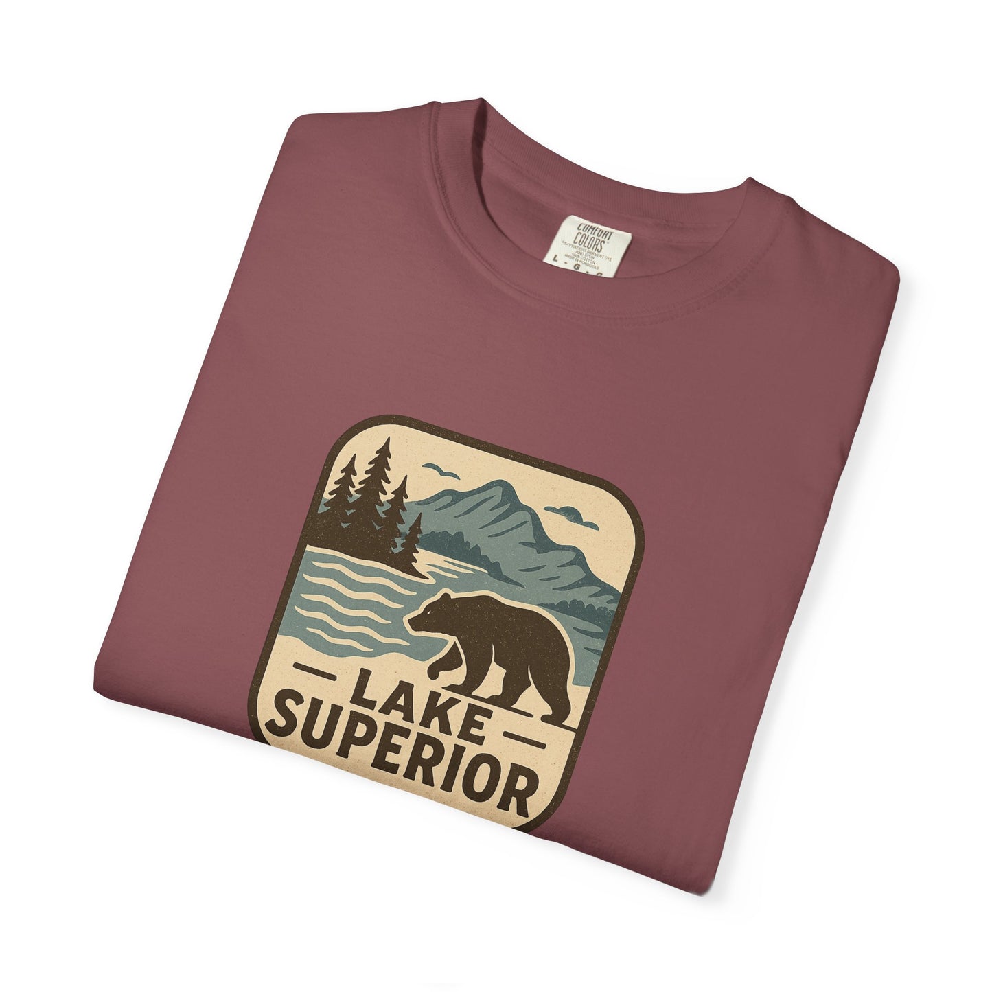 Lake Superior Unisex T-Shirt, Casual Graphic Tee, Nature Lover Gift, Outdoor Adventure Shirt, Vacation Souvenir, Summer Wear