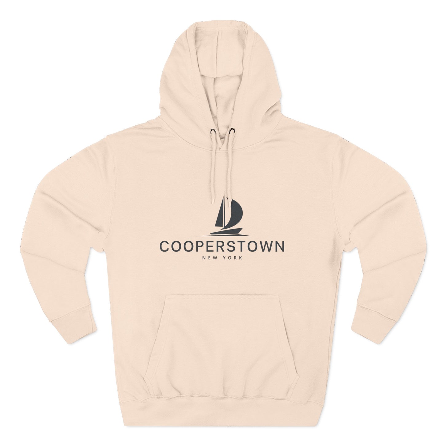 Cooperstown Inspired Fleece Hoodie, Casual Wear, Relaxation, Gift for Autumn Lovers, Travel Essential