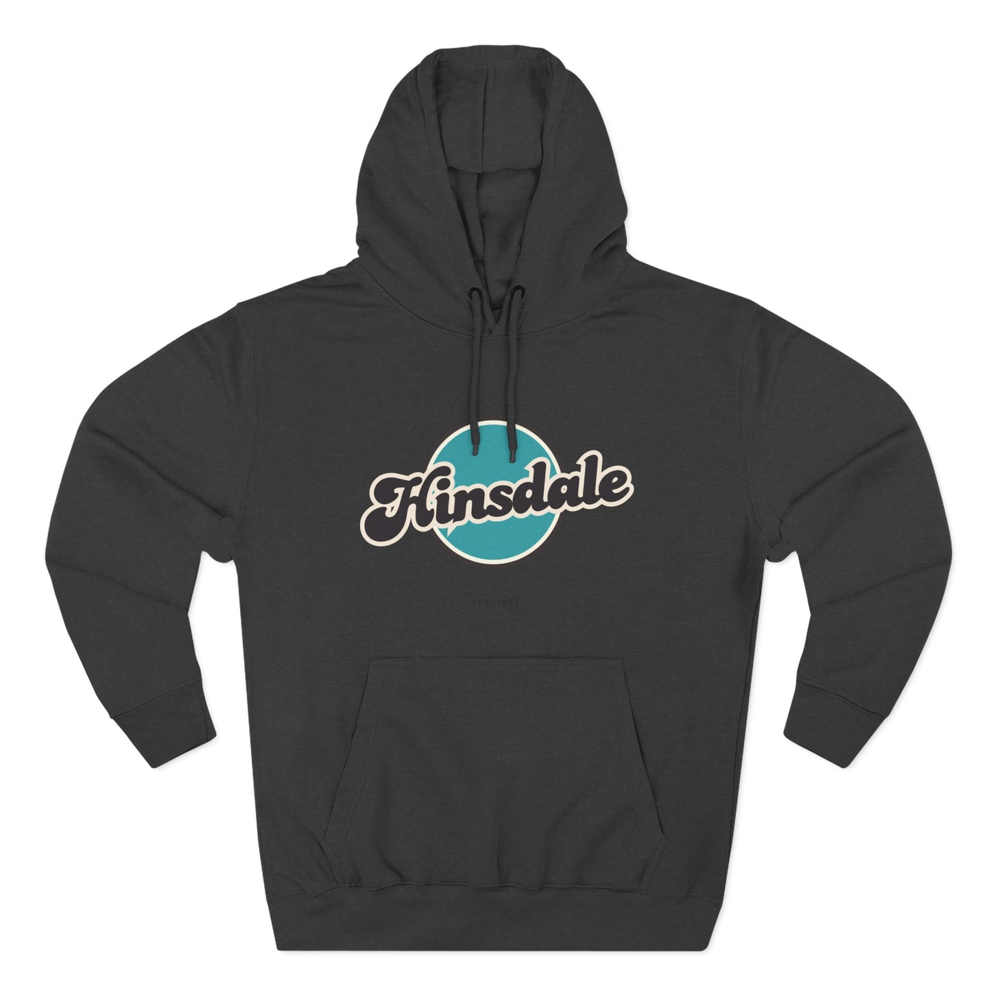 Hinsdale Retro Vibe Hoodie for Casual Days, Streetwear, Unisex Gift, Cozy Layering Apparel
