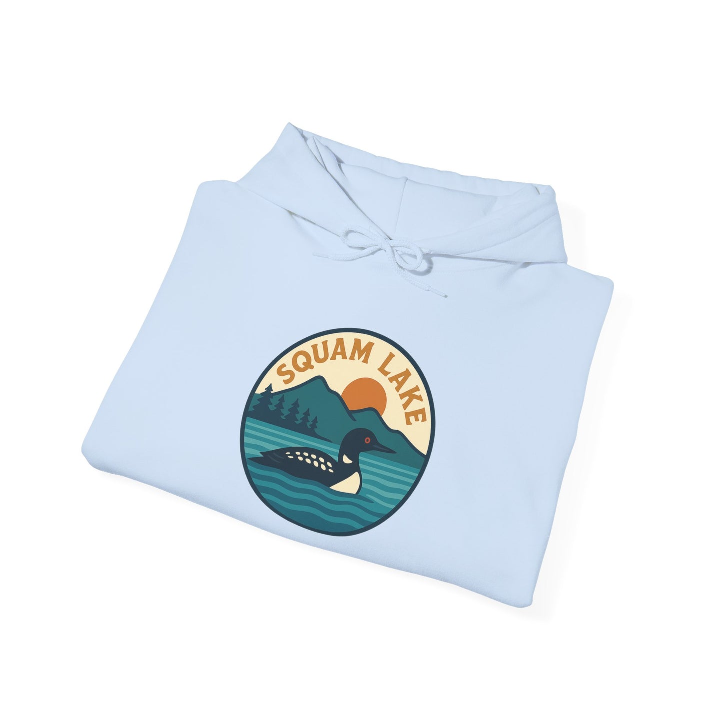 Squam Lake Hoodie, Cozy Casual Wear, Unisex Sweatshirt, Lake Lover Gift, Outdoor Adventure Apparel, Summer Retreat Fashion