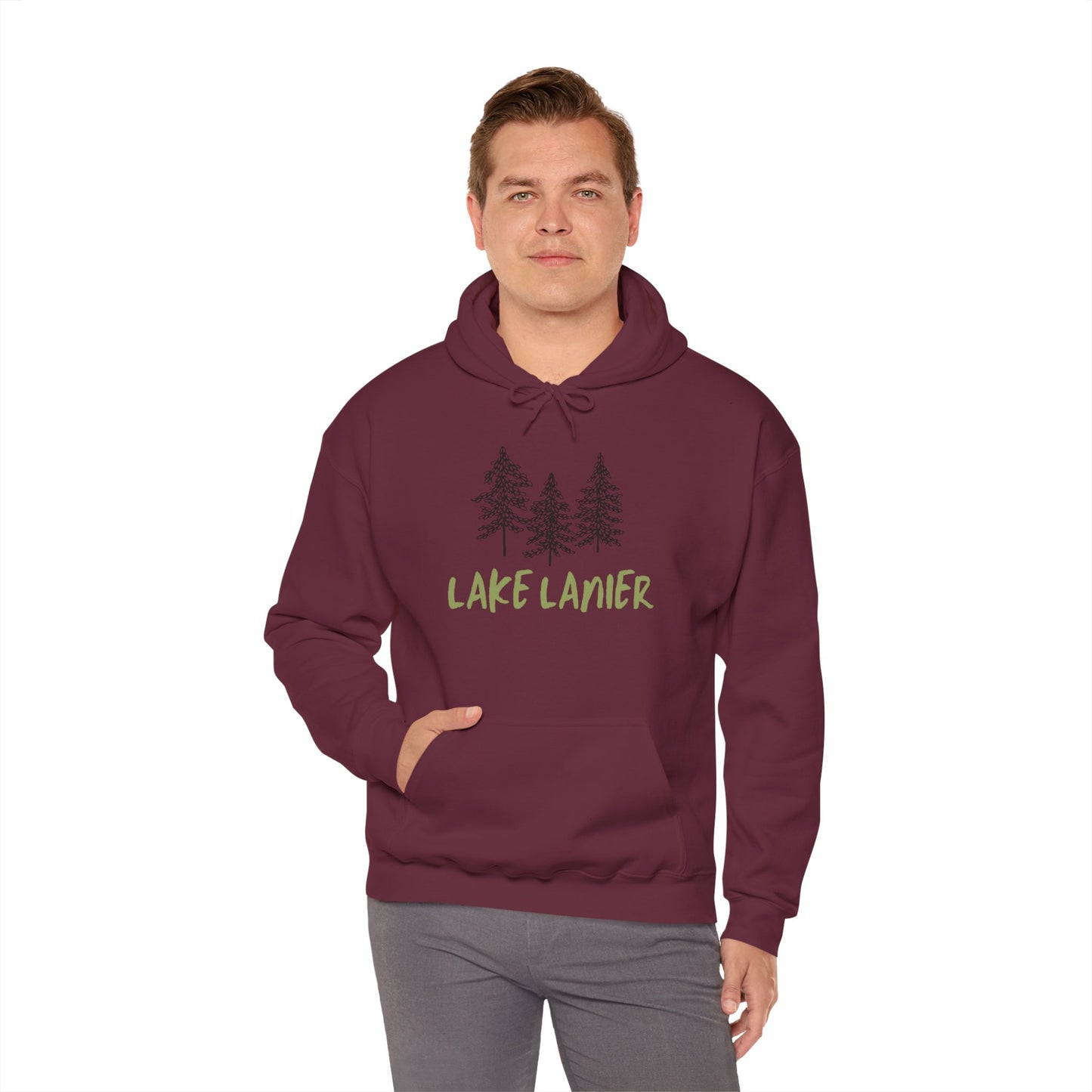Lake Lanier Hoodie, Cozy Unisex Sweatshirt, Nature Lover Gift, Lake House Apparel, Perfect for Outdoors, Summer Vibes, Travel Wear