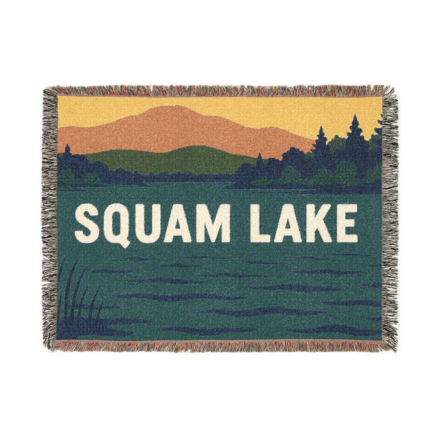 Squam Lake Woven Blanket