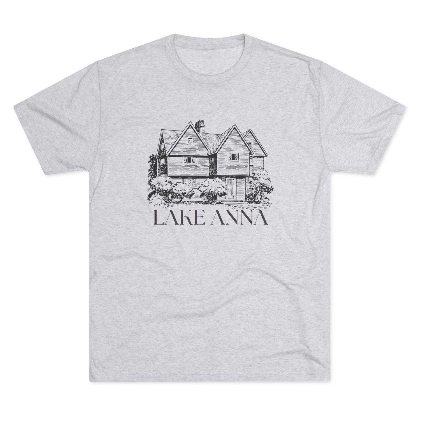 Lake Anna Unisex Tri-Blend Crew Tee, Casual T-Shirt, Summer Apparel, Lake House Shirt, Gift for Friends, Travel Tee