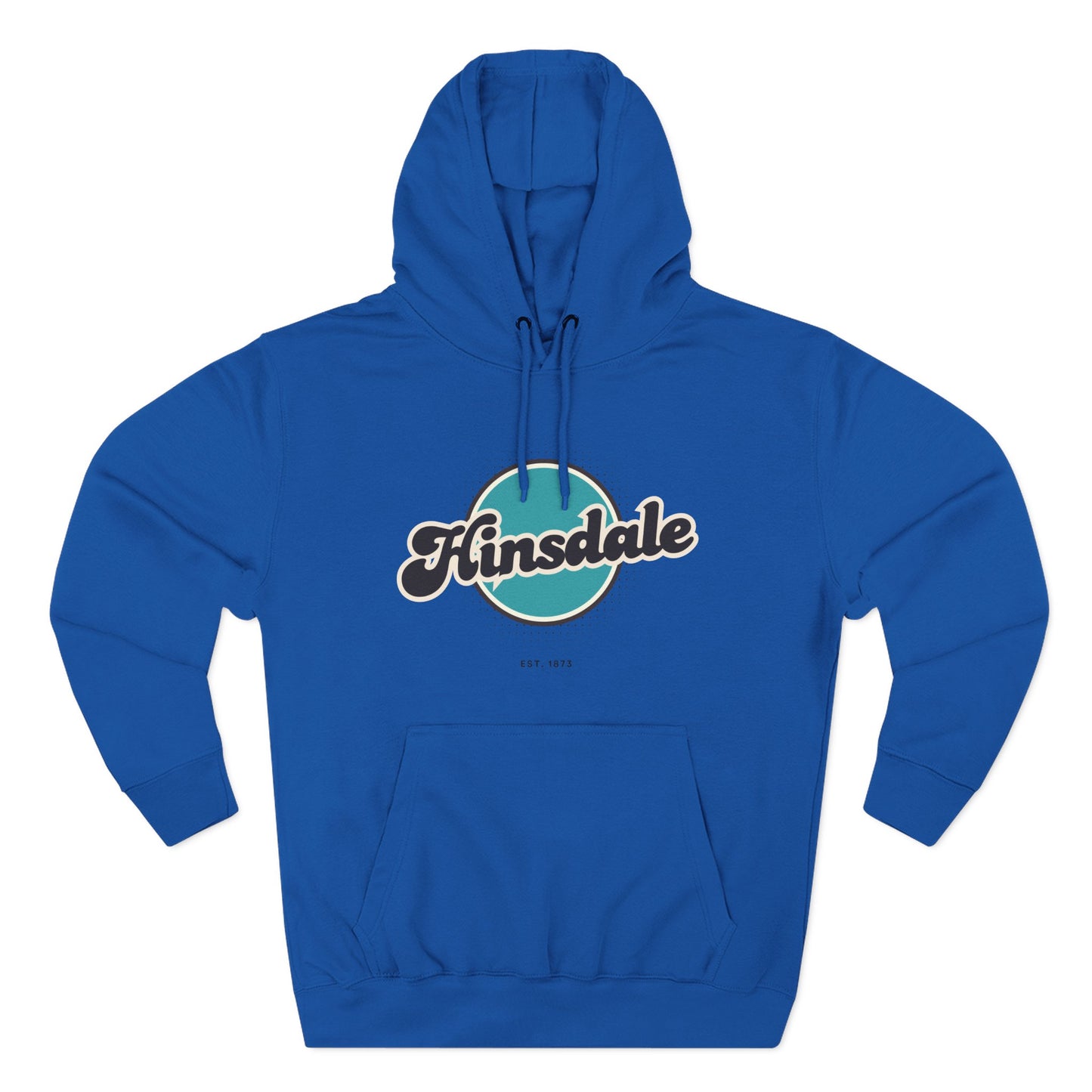 Hinsdale Retro Vibe Hoodie for Casual Days, Streetwear, Unisex Gift, Cozy Layering Apparel