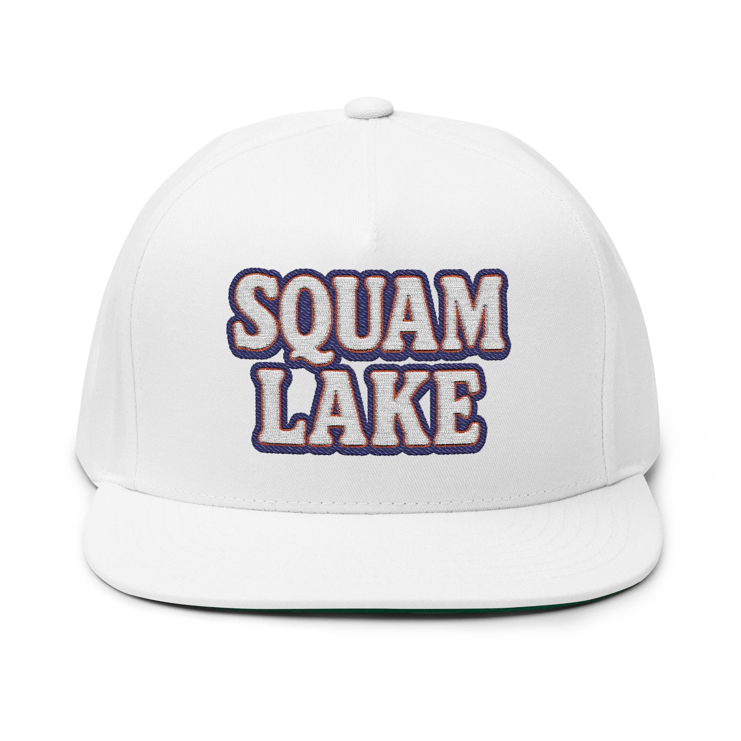 Squam Lake Flat Bill Cap (Embroidery)