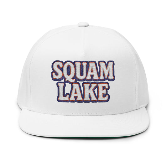 Squam Lake Flat Bill Cap (Embroidery)