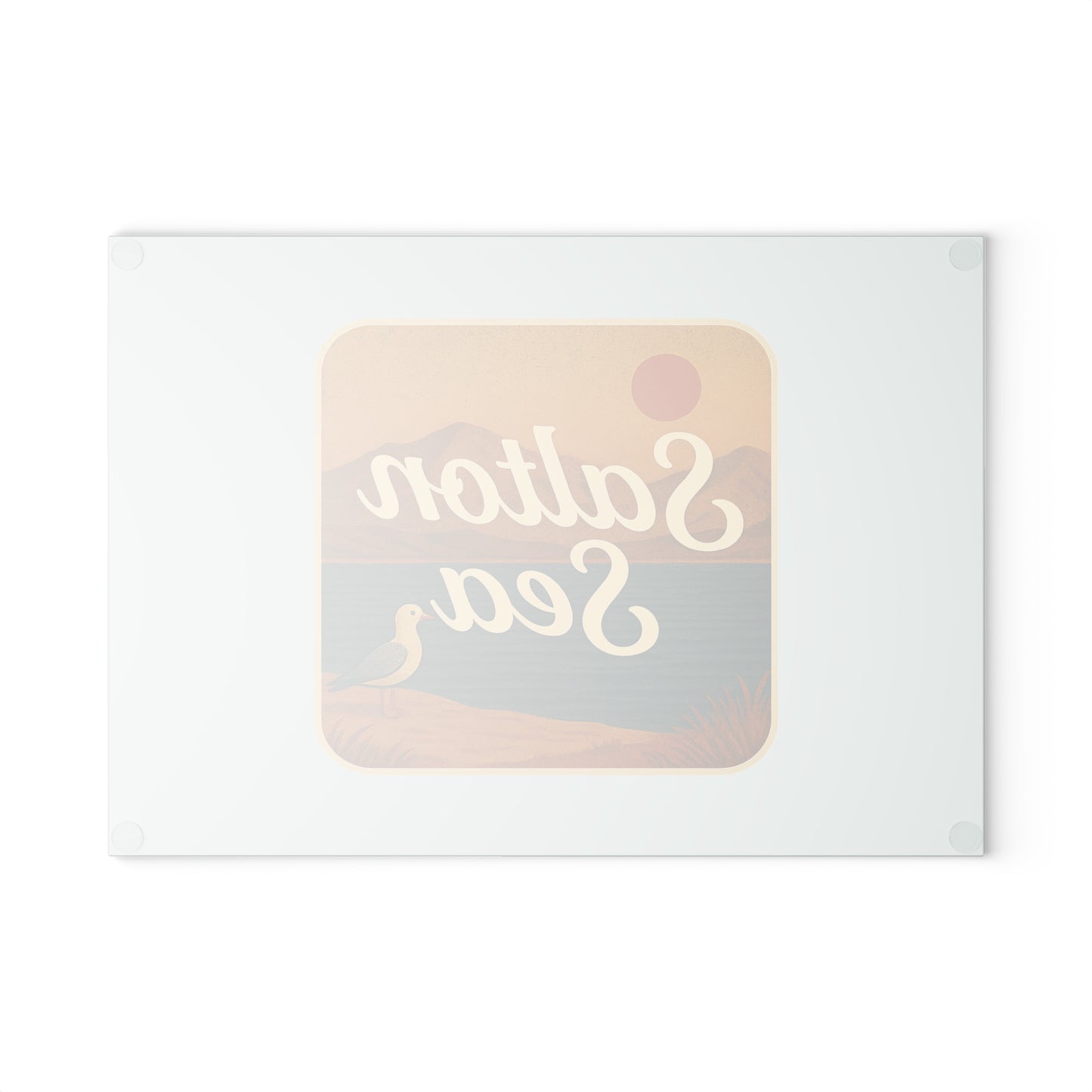 Salton Sea Glass Cutting Board