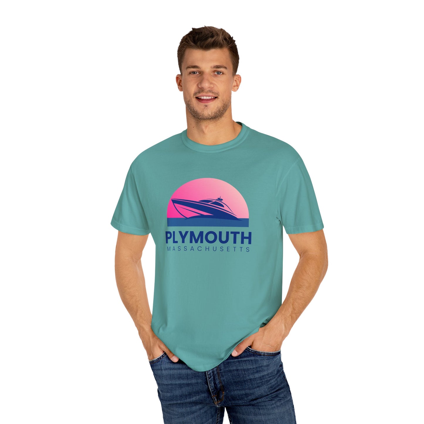 Plymouth Vibes, Unisex T-shirt, Casual Tee, Travel Souvenir, Vacation Top