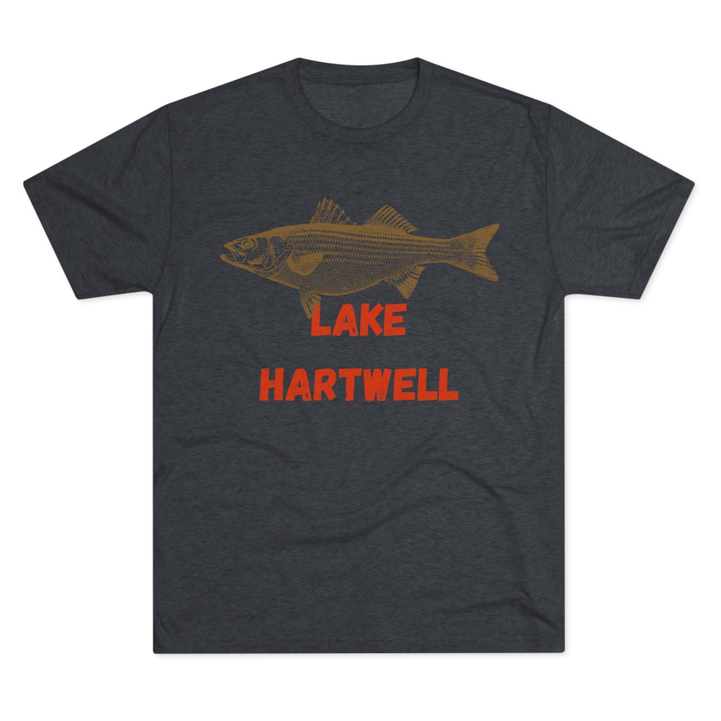 Lake Hartwell Fishing Tee, Unisex Crew Neck Shirt, Summer Lake Apparel, Gift for Fishermen, Outdoor Adventure T-Shirt, Lake House Style