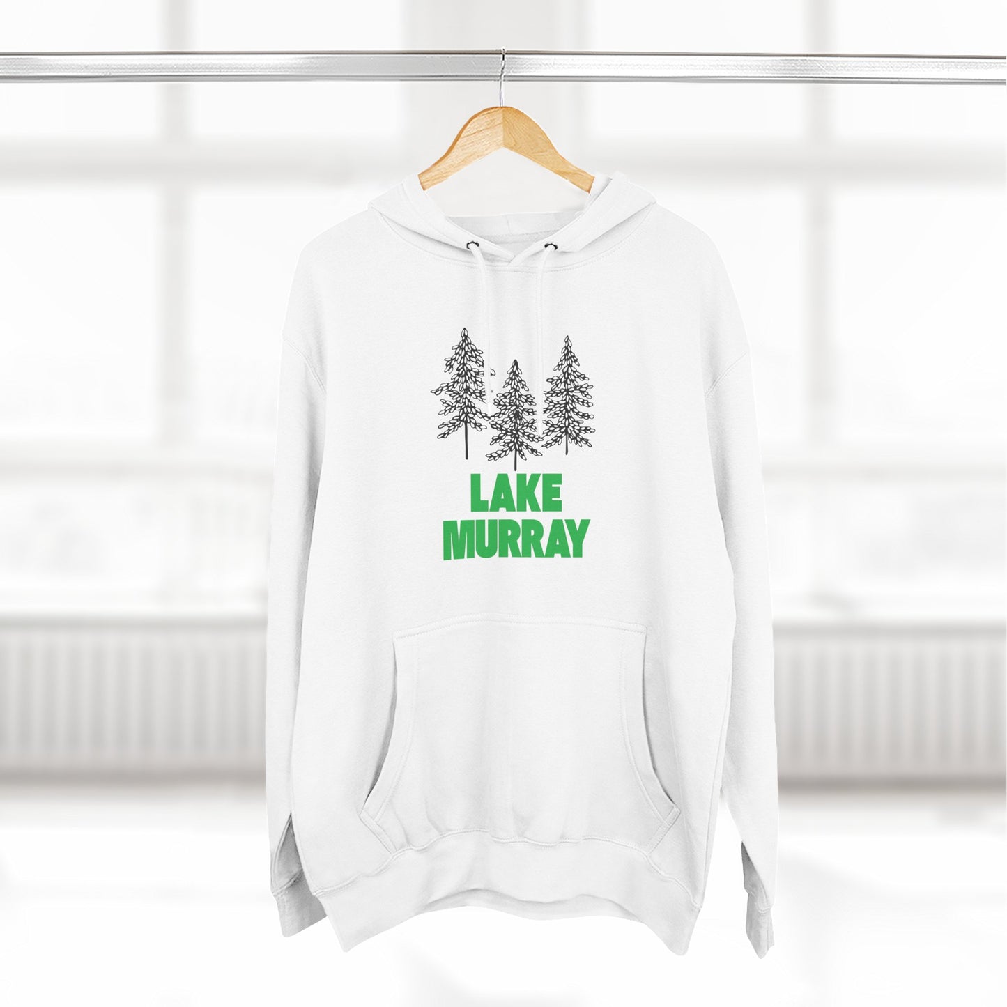 Lake Murray Fleece Hoodie, Cozy Sweatshirt, Outdoor Adventure Wear, Unique Gift for Lake Lovers, Perfect for Fall and Winter