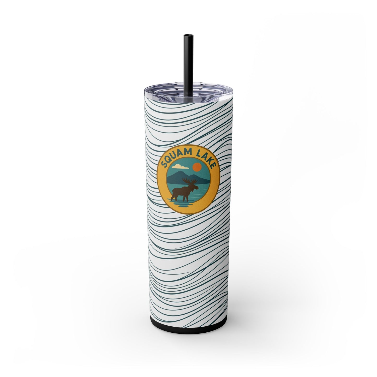 Squam Lake Skinny Tumbler - 20oz Travel Mug, Eco-Friendly Drinkware for Adventurers, Ideal for Camping, Picnics, and Daily Hydration