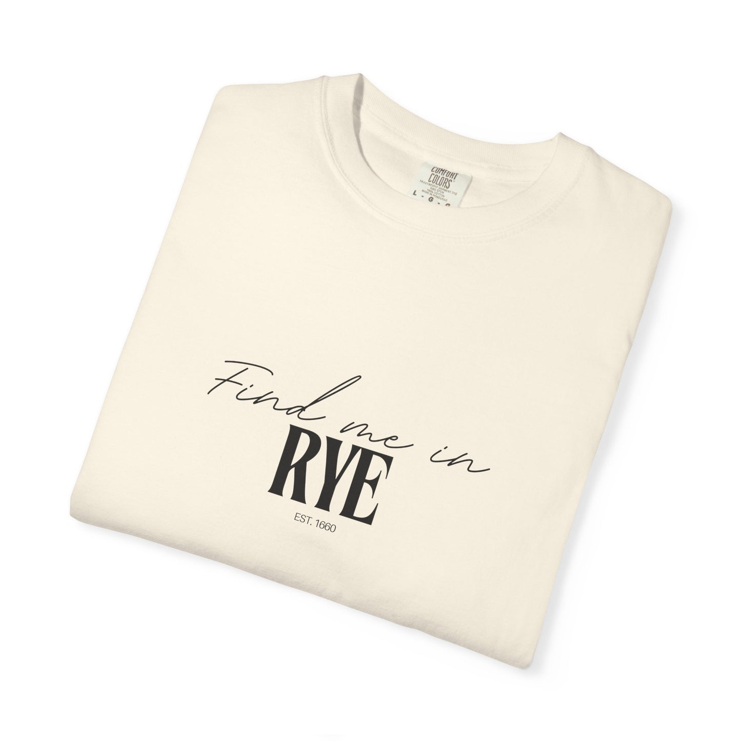 Rye Vibes Unisex Garment-Dyed T-Shirt, Casual Wear, Gifts for Locals, Trendy Summer Essential, Comfortable Everyday Tee