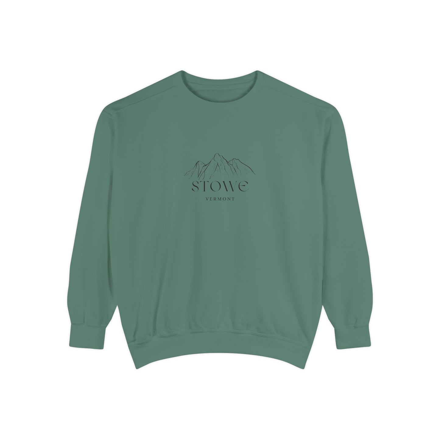 Stowe Vibes Unisex Sweatshirt | Garment-Dyed Comfort, Perfect for Casual Outings, Travel, Gifts, Autumn Days