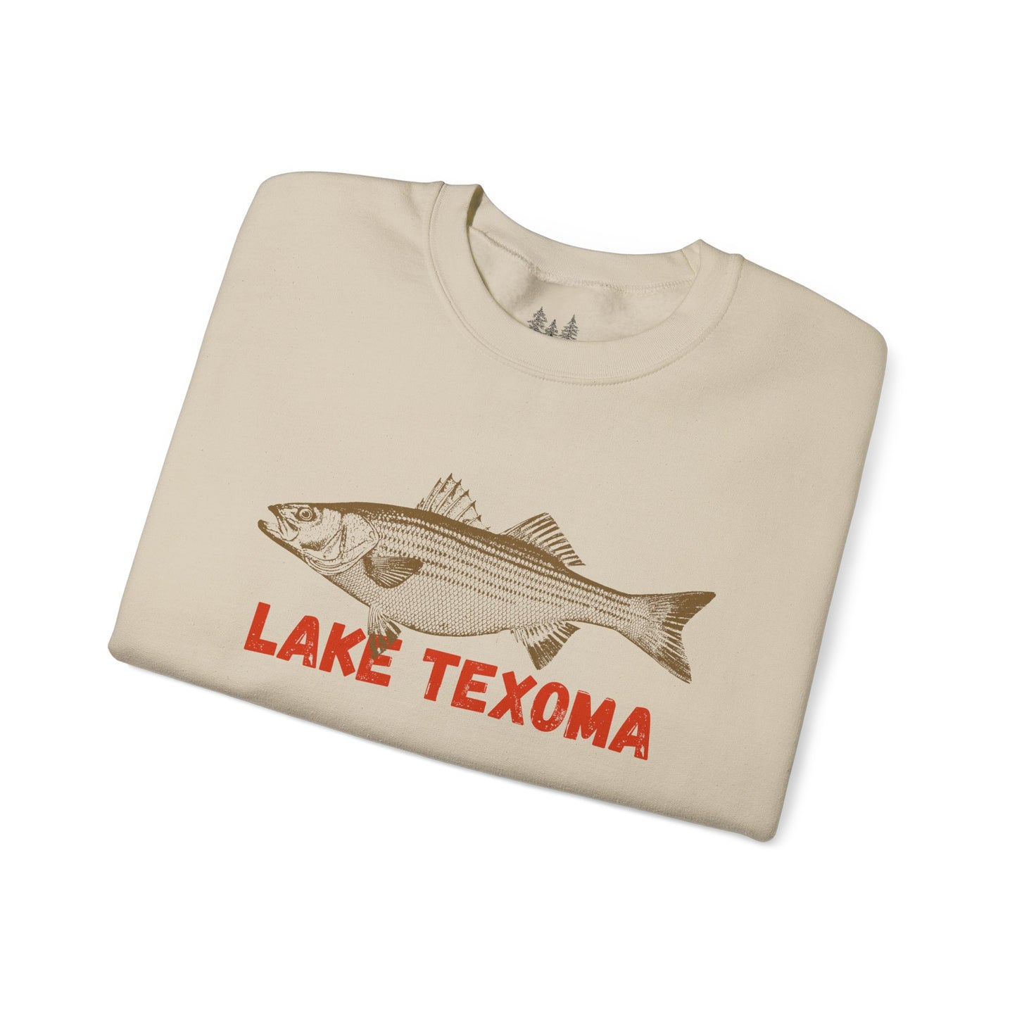 Lake Texoma Fishing Sweatshirt, Unisex Crewneck, Casual Wear, Gift for Fishermen, Outdoor Apparel, Lake House Cozy