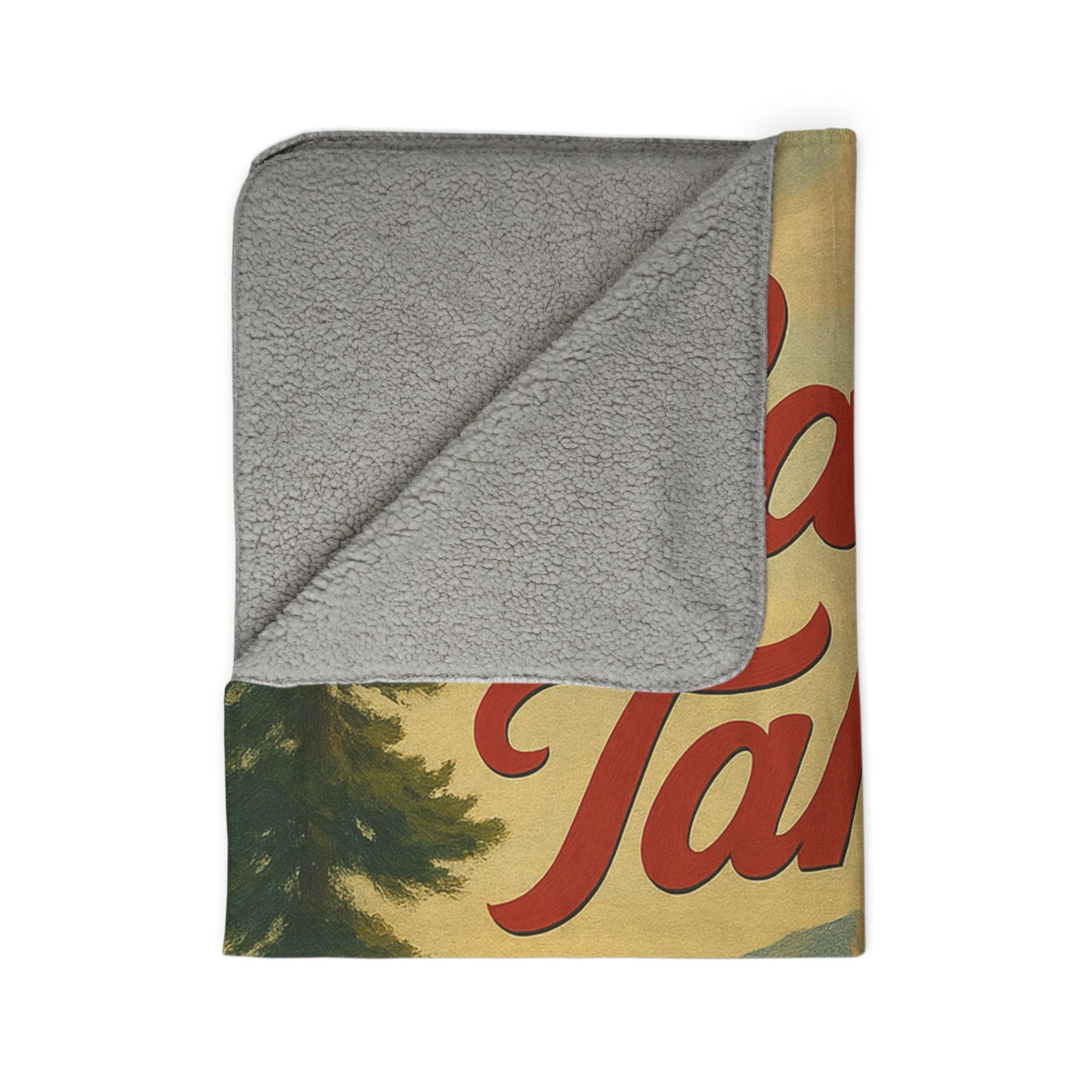 Lake Tahoe Fleece Sherpa Blanket
