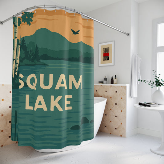 Squam Lake Shower Curtains