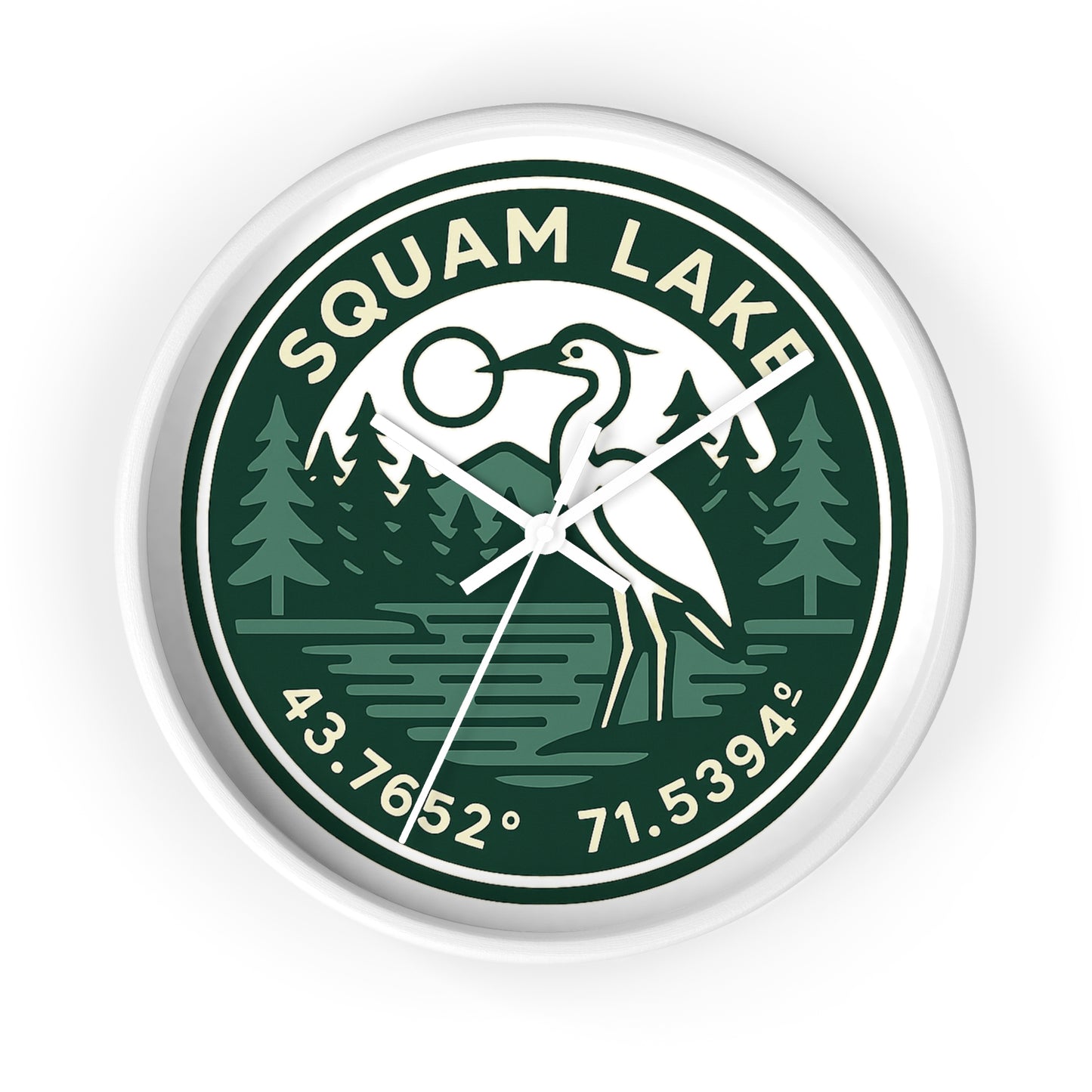 Squam Lake Wall Clock