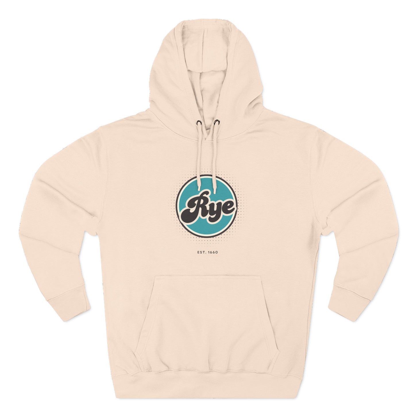 Rye Retro Vibe Hoodie for Casual Days, Streetwear, Unisex Gift, Cozy Layering Apparel