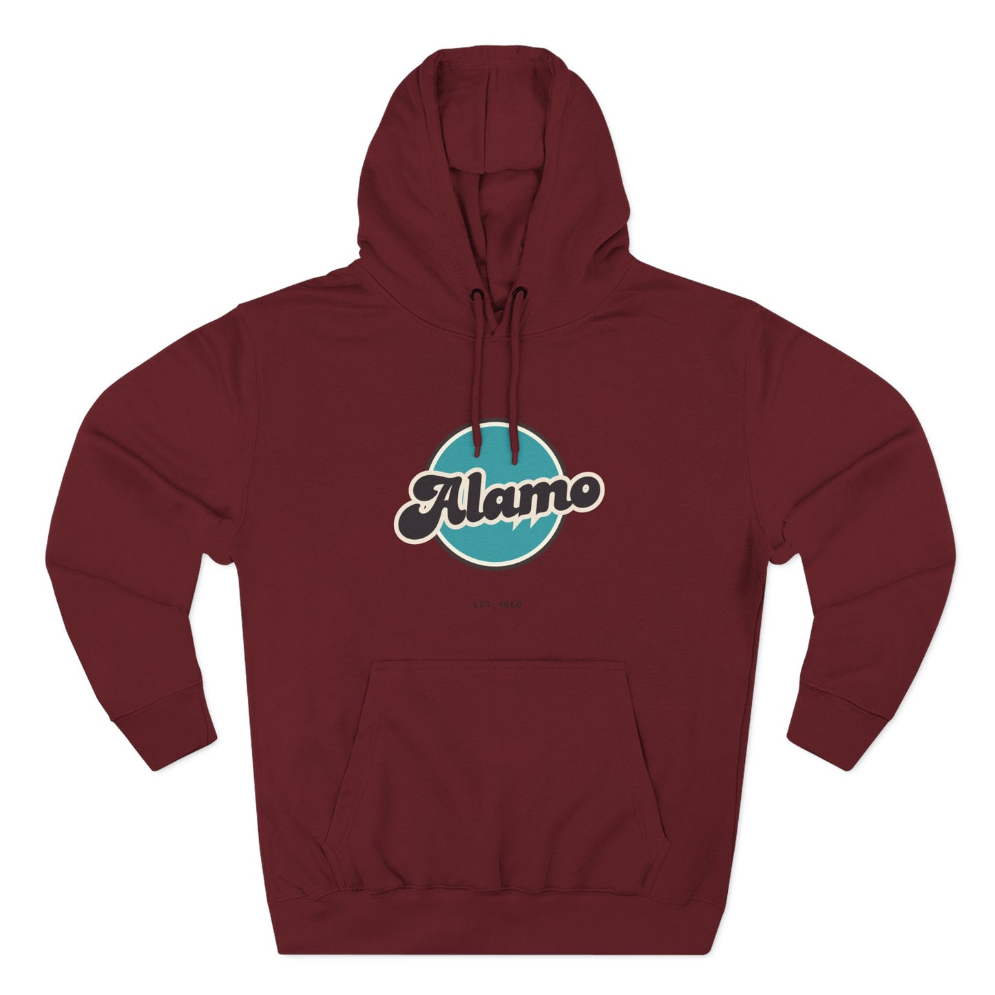 Alamo Retro Vibe Hoodie for Casual Days, Streetwear, Unisex Gift, Cozy Layering Apparel