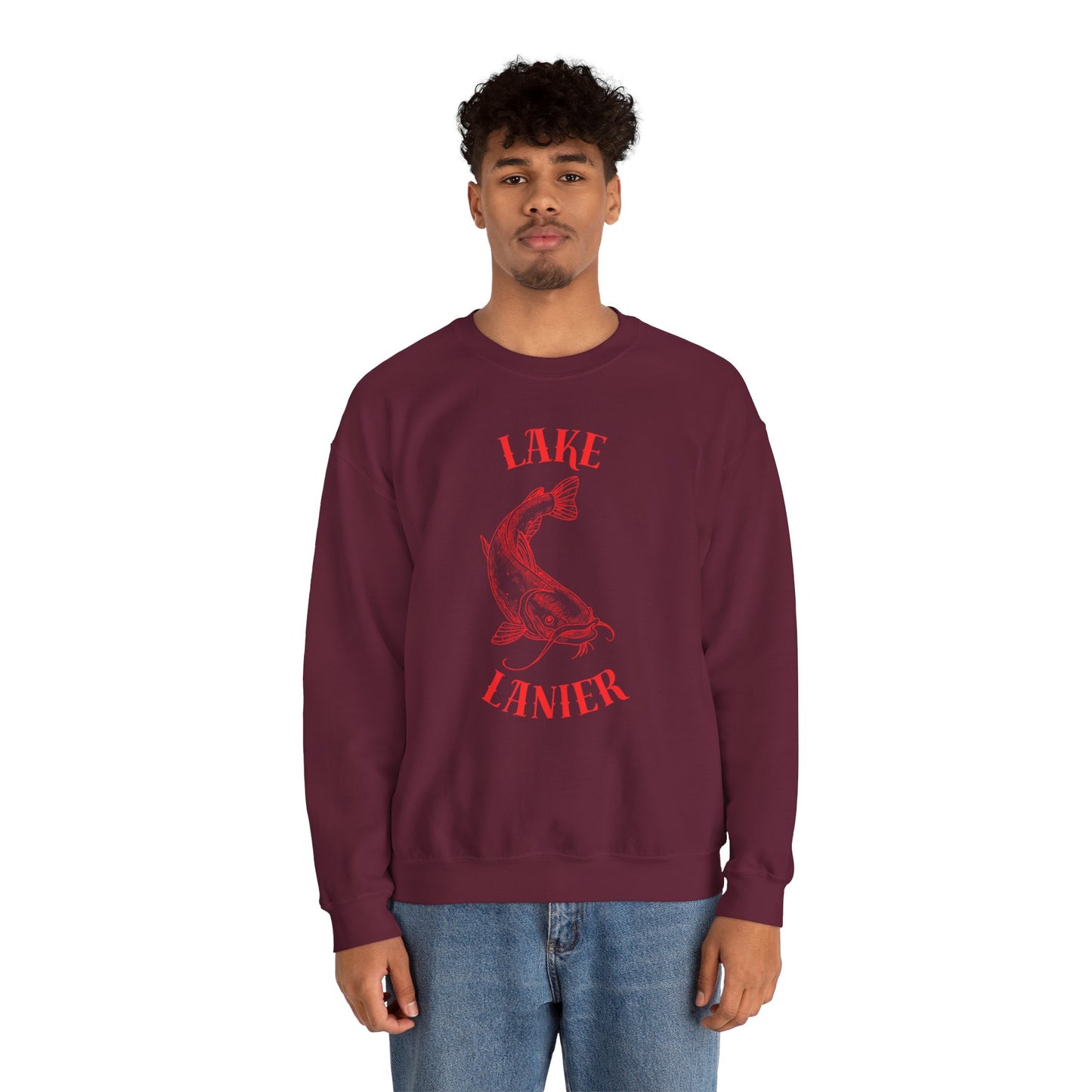 Lake Lanier Sweatshirt | Unisex Heavy Blend™ Crewneck | Perfect for Lake Lovers, Cozy Gift for Outdoors Enthusiasts, Relaxed Style for