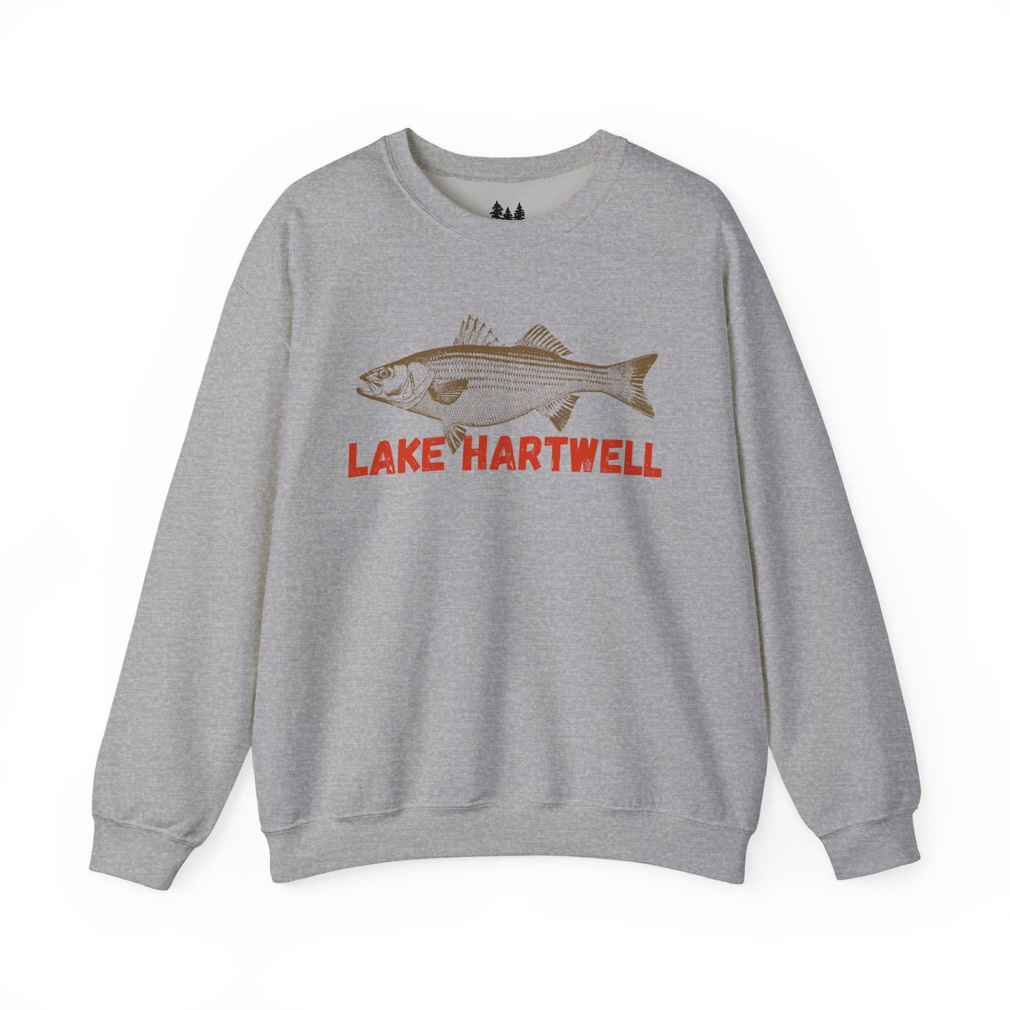 Lake Hartwell Fishing Sweatshirt, Unisex Crewneck, Casual Wear, Gift for Fishermen, Outdoor Apparel, Lake House Cozy