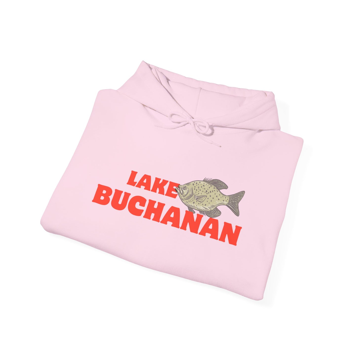 Lake Buchanan Fishing Hoodie, Unisex Comfortable Sweatshirt, Relaxed Fit for Outdoor Enthusiasts, Gift for Fishermen, Casual Lake Apparel