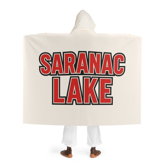 Saranac Lake Cozy Hooded Sherpa Fleece Blanket - Perfect for Chilly Evenings, Movie Nights, Cozy Home Décor, Gifts for Her, Winter Snuggles