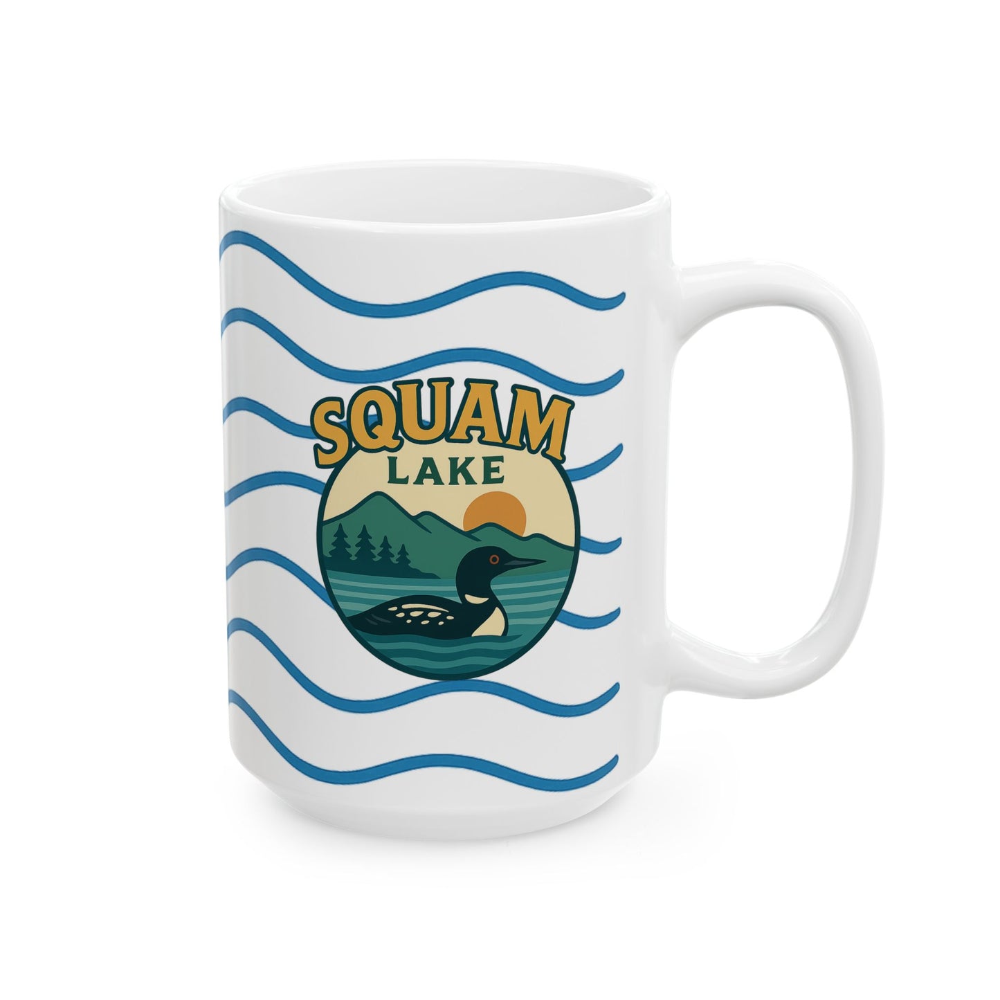 Serene Sunrise Ceramic Mug - Perfect for Coffee Lovers, Gift for Nature Enthusiasts, Beach Lover's Delight, Ocean Vibes, Relaxation