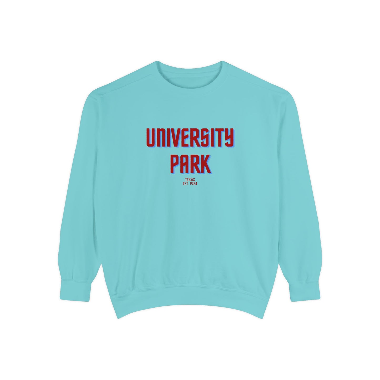 University Park Unisex Garment-Dyed Sweatshirt | Cozy Fashion, Perfect for Casual Outings, Gifts, Fall & Winter Style, Everyday Comfort