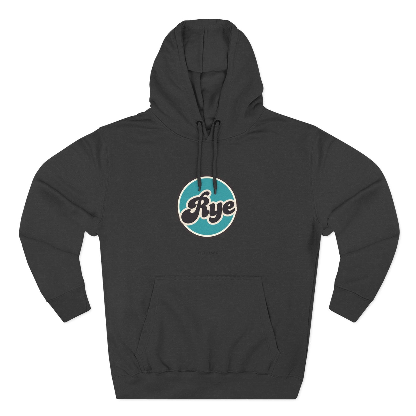 Rye Retro Vibe Hoodie for Casual Days, Streetwear, Unisex Gift, Cozy Layering Apparel