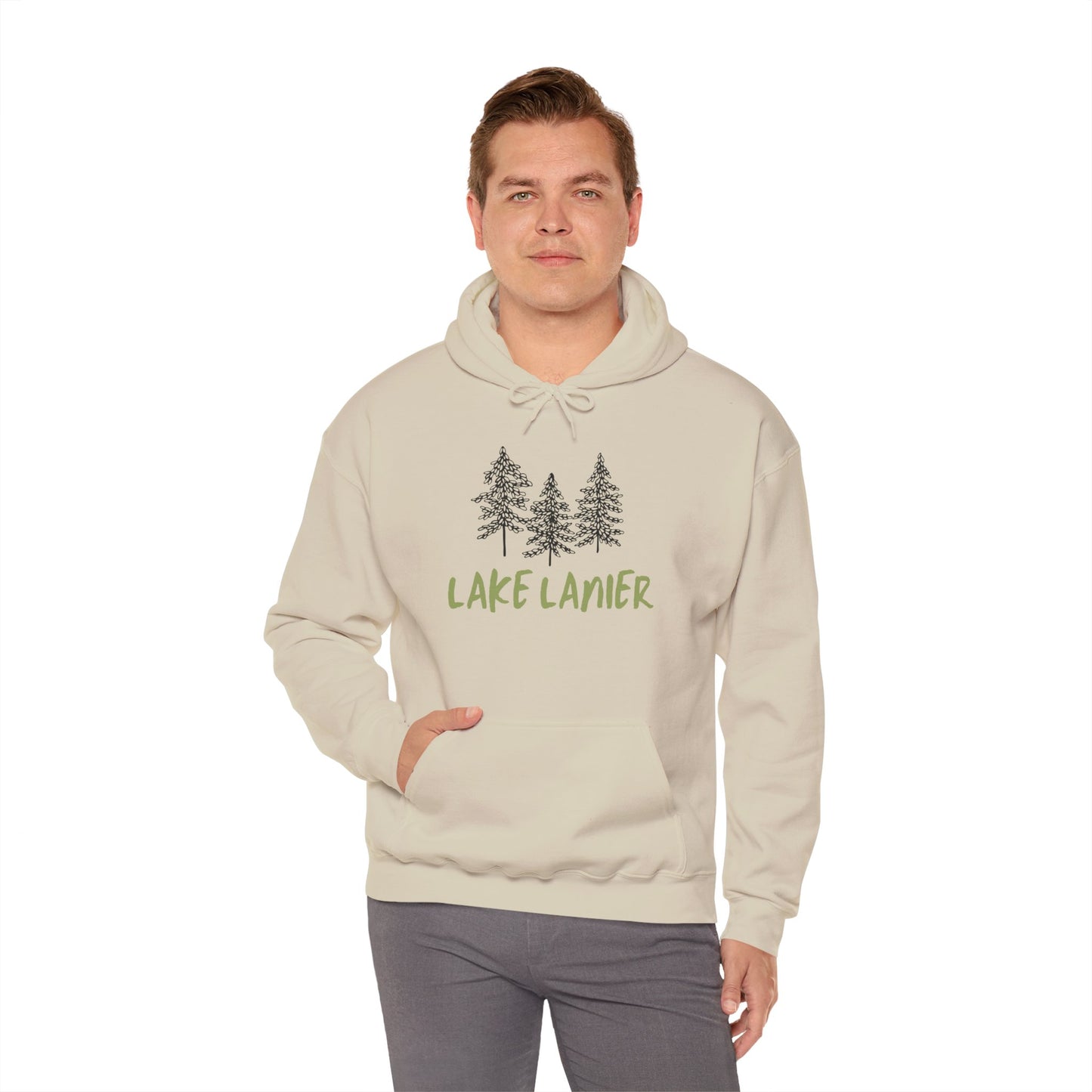 Lake Lanier Hoodie, Cozy Unisex Sweatshirt, Nature Lover Gift, Lake House Apparel, Perfect for Outdoors, Summer Vibes, Travel Wear
