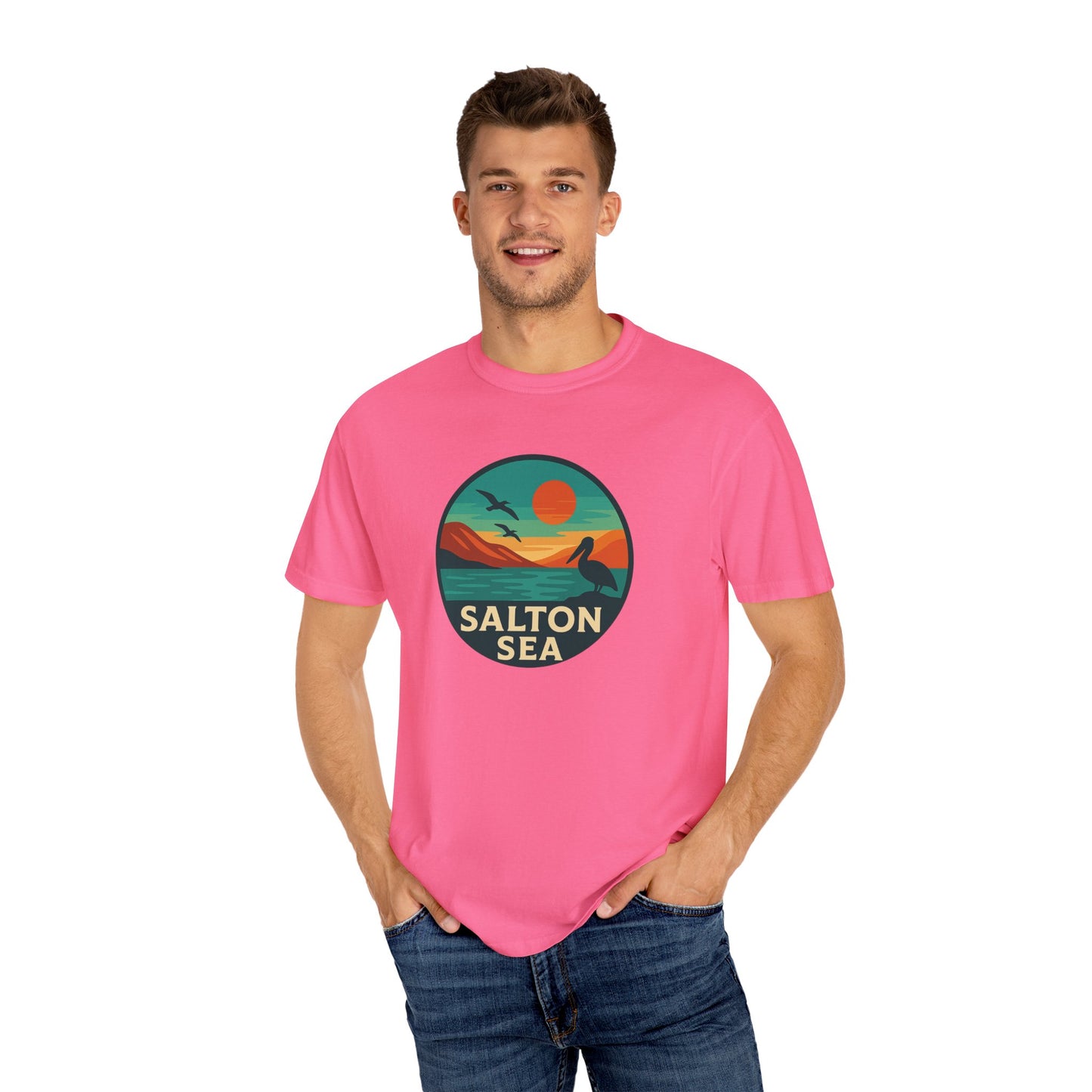 Salton Sea Unisex T-Shirt, Casual Graphic Tee, Nature Lover Gift, Outdoor Adventure Shirt, Vacation Souvenir, Summer Wear