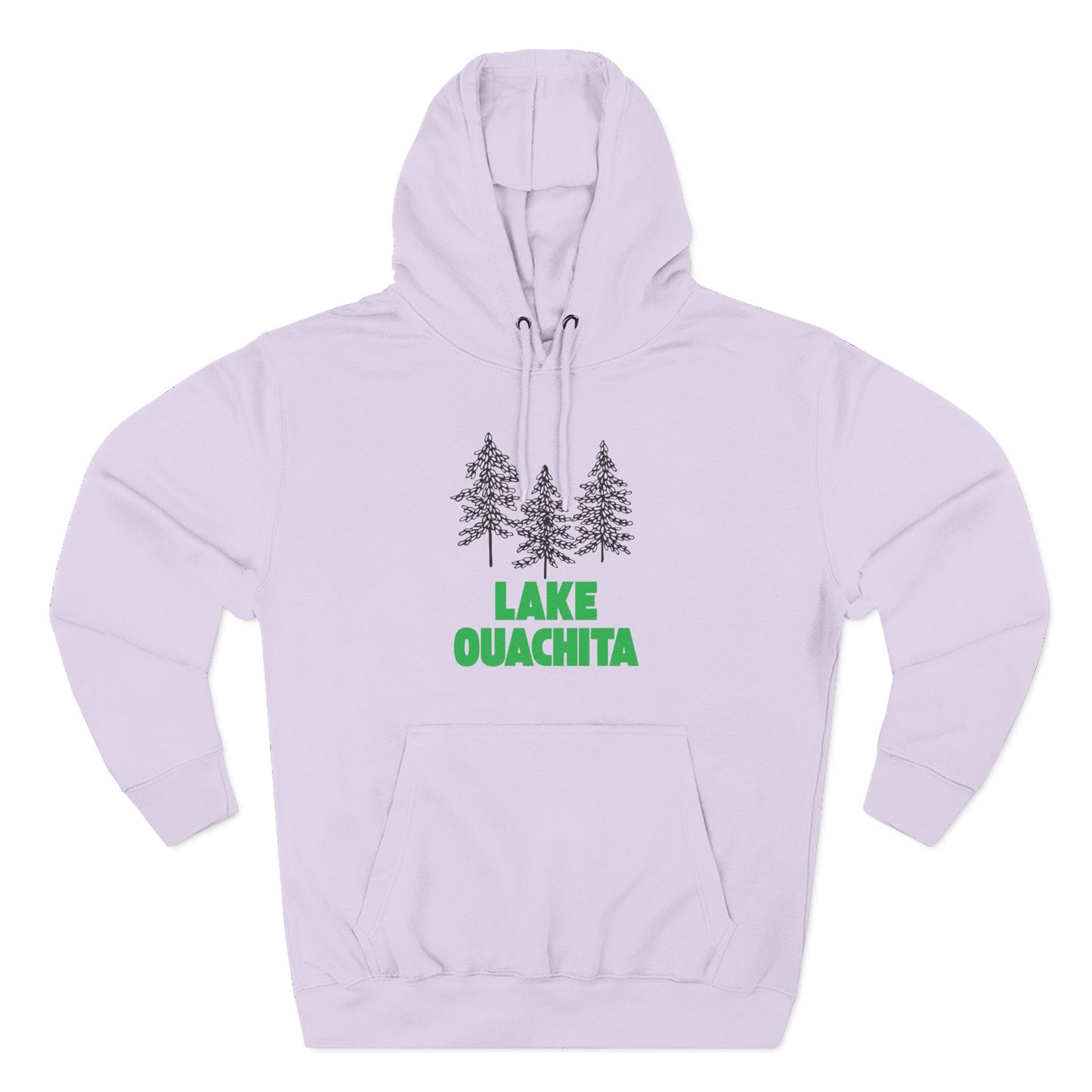 Lake Ouachita Fleece Hoodie, Cozy Sweatshirt, Outdoor Adventure Wear, Unique Gift for Lake Lovers, Perfect for Fall and Winter