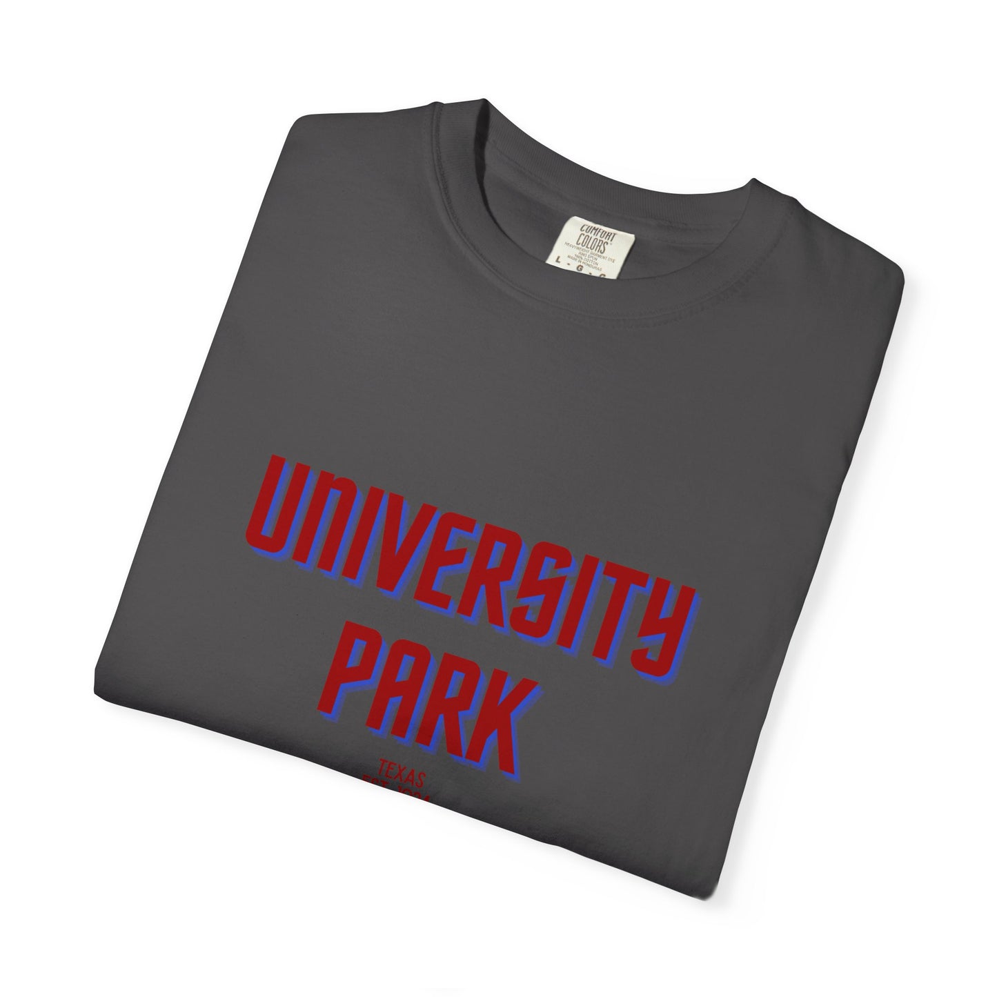 University Park Garment-Dyed Unisex T-Shirt, Casual Tee, Vintage Style Shirt, Everyday Wear, Birthday Gift, Unique Apparel