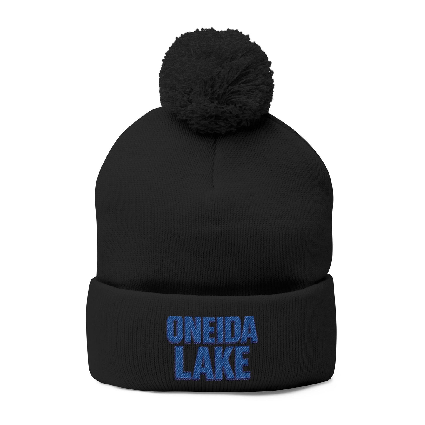 Oneida Lake Pom-Pom Knit Cap (Embroidery)