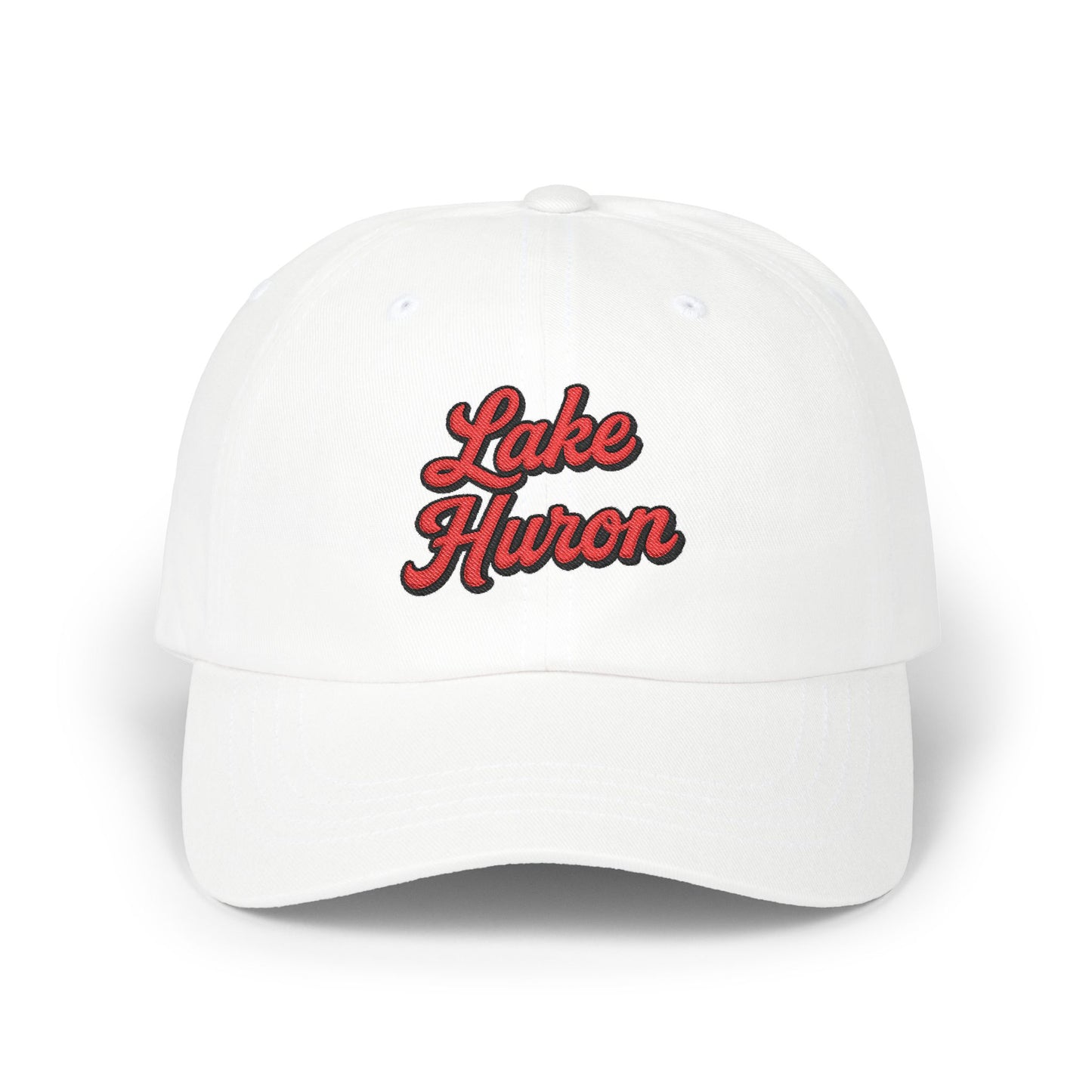 Lake Huron Stylish Dad Cap, Casual Summer Hat, Outdoor Accessory, Gift for Father's Day, Boating Trip Gear, Everyday Wear