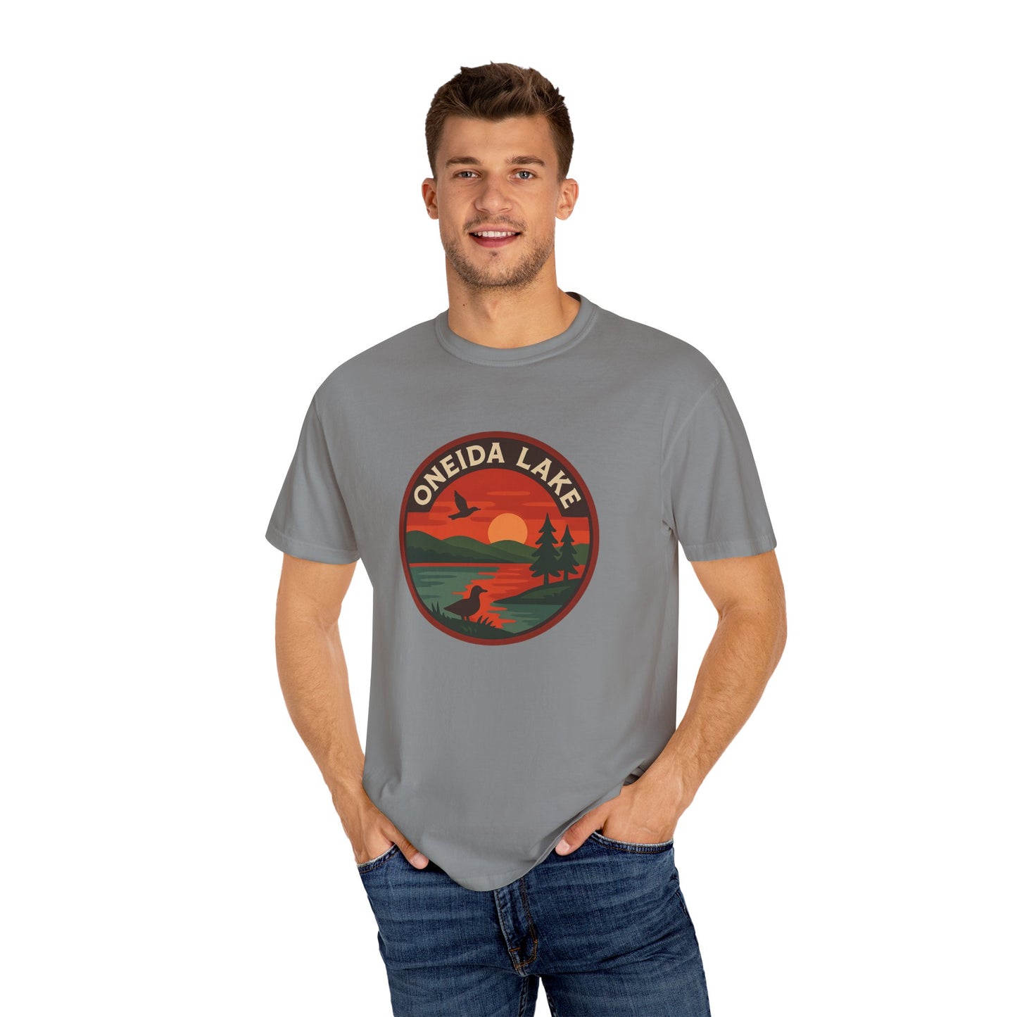 Oneida Lake Unisex Garment-Dyed T-shirt