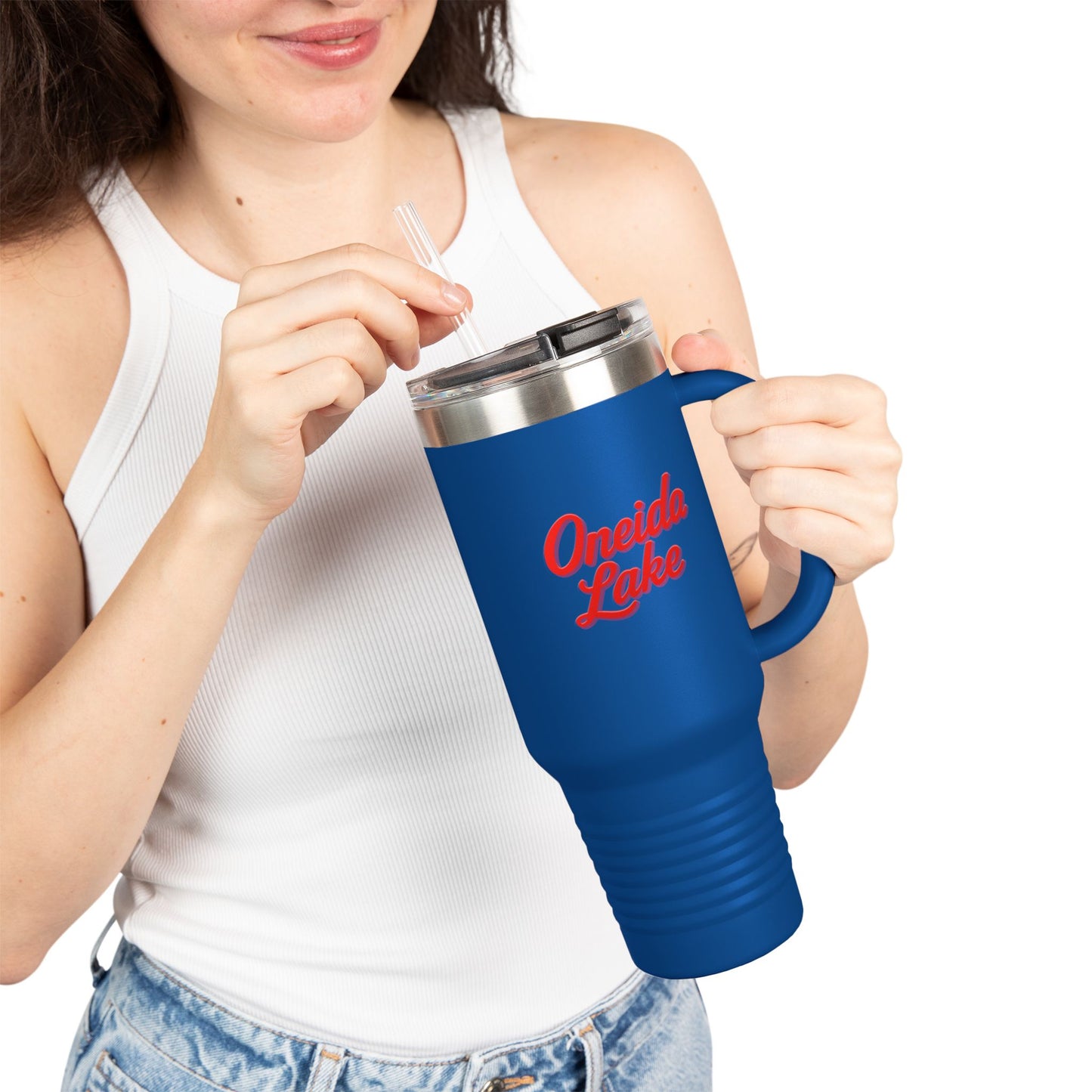 Oneida Lake Insulated Travel Mug - Perfect for Outdoor Adventures, Road Trips, Holidays, Escapes, Camping Gear, Hydration on-the-go