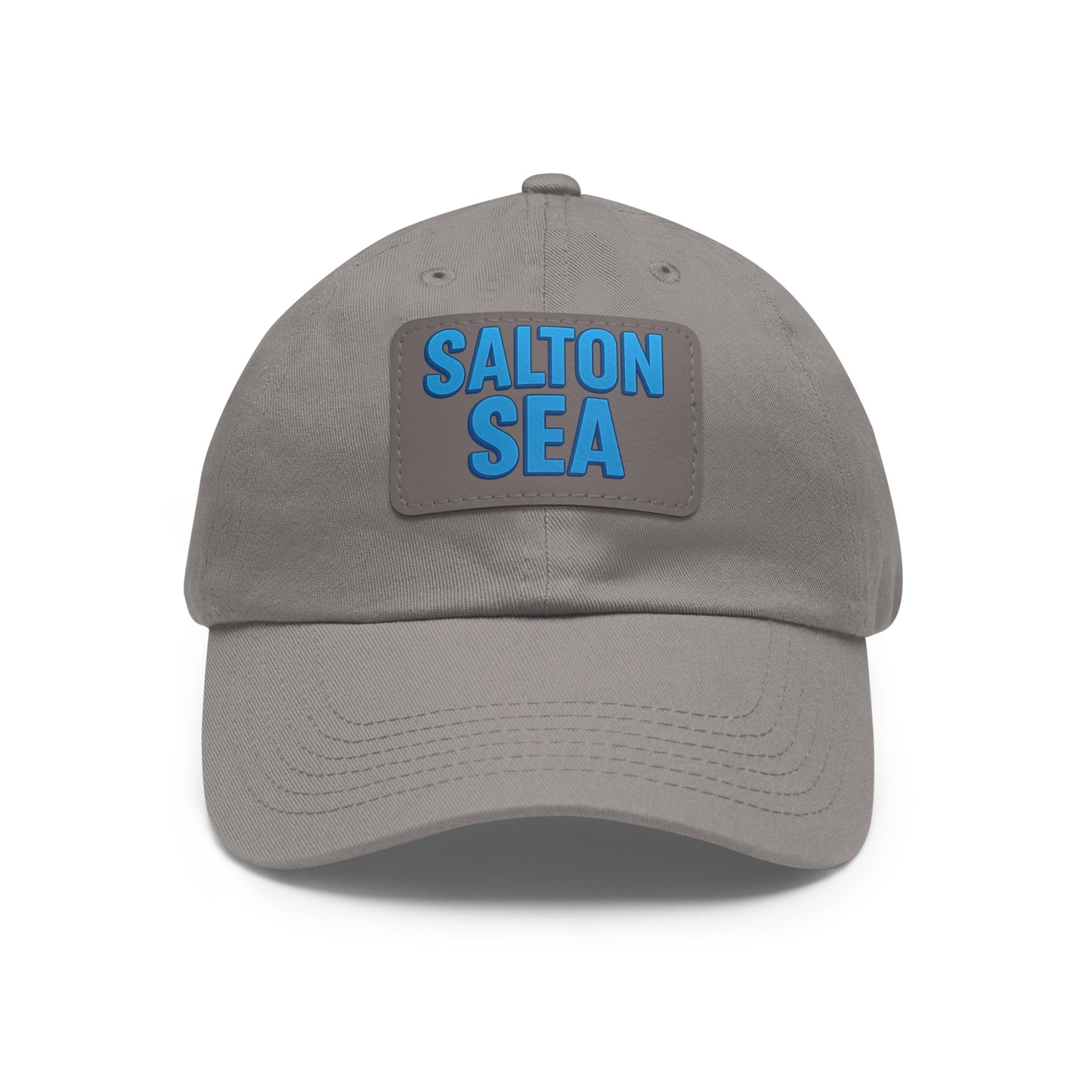 Salton Sea Dad Hat with Leather Patch (Rectangle)