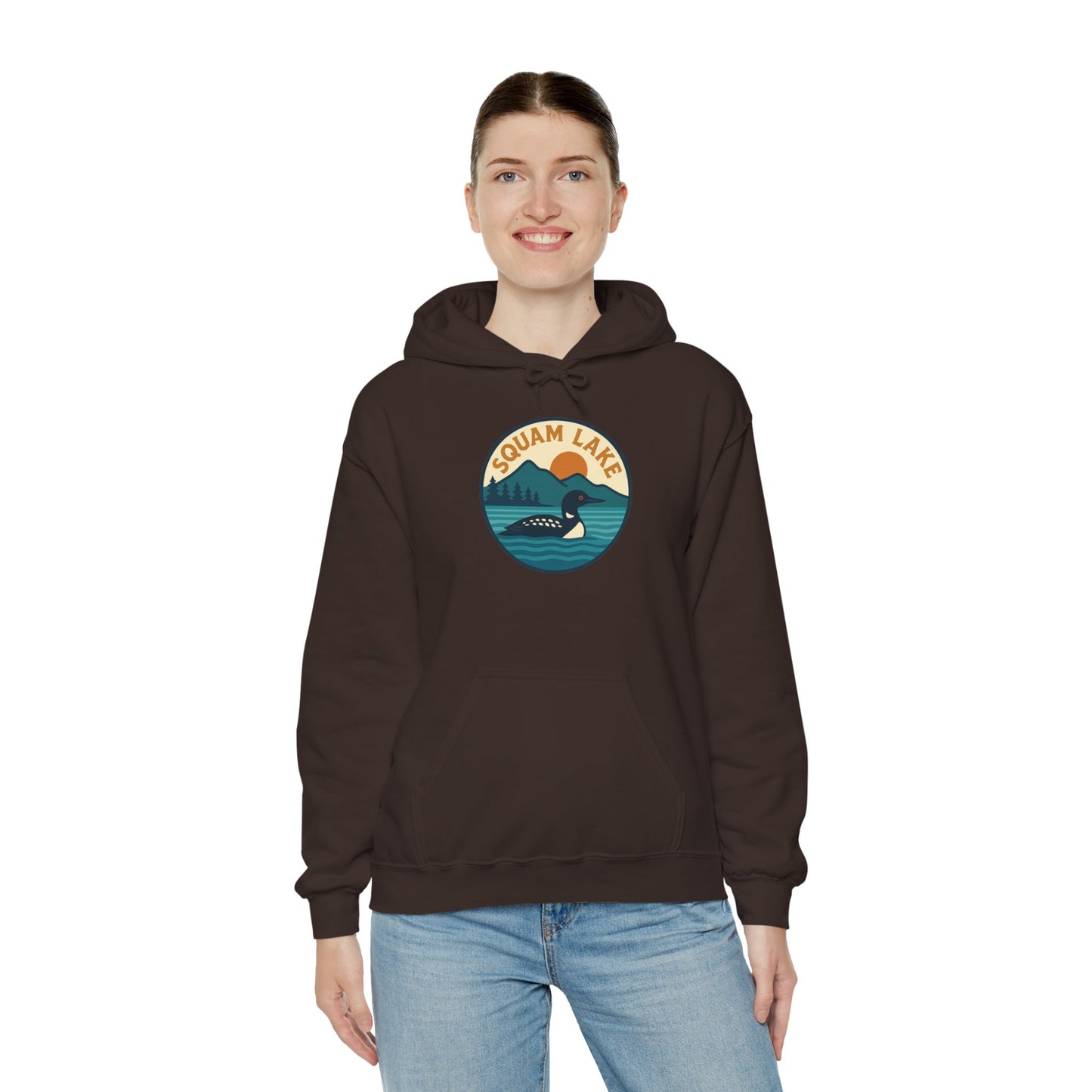 Squam Lake Hoodie, Cozy Casual Wear, Unisex Sweatshirt, Lake Lover Gift, Outdoor Adventure Apparel, Summer Retreat Fashion