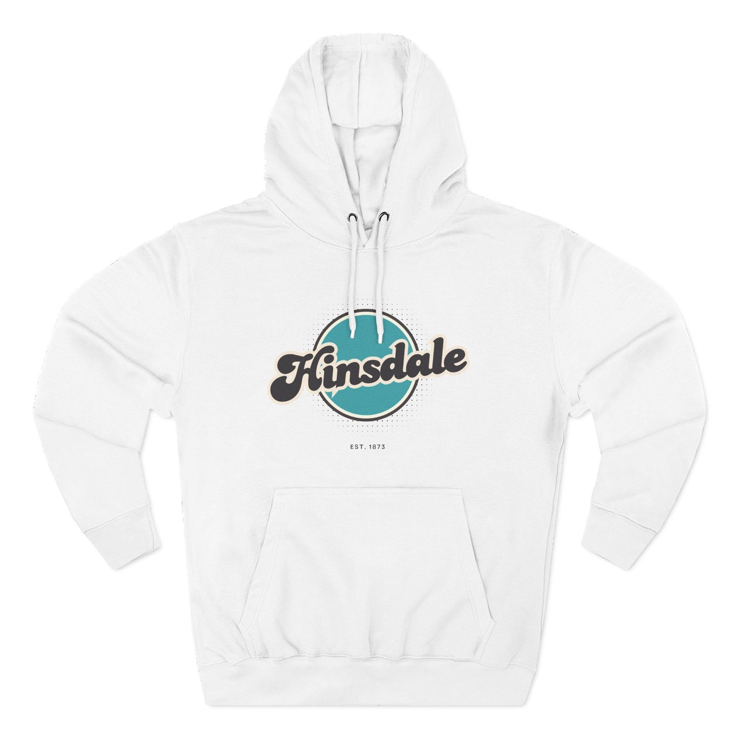Hinsdale Retro Vibe Hoodie for Casual Days, Streetwear, Unisex Gift, Cozy Layering Apparel