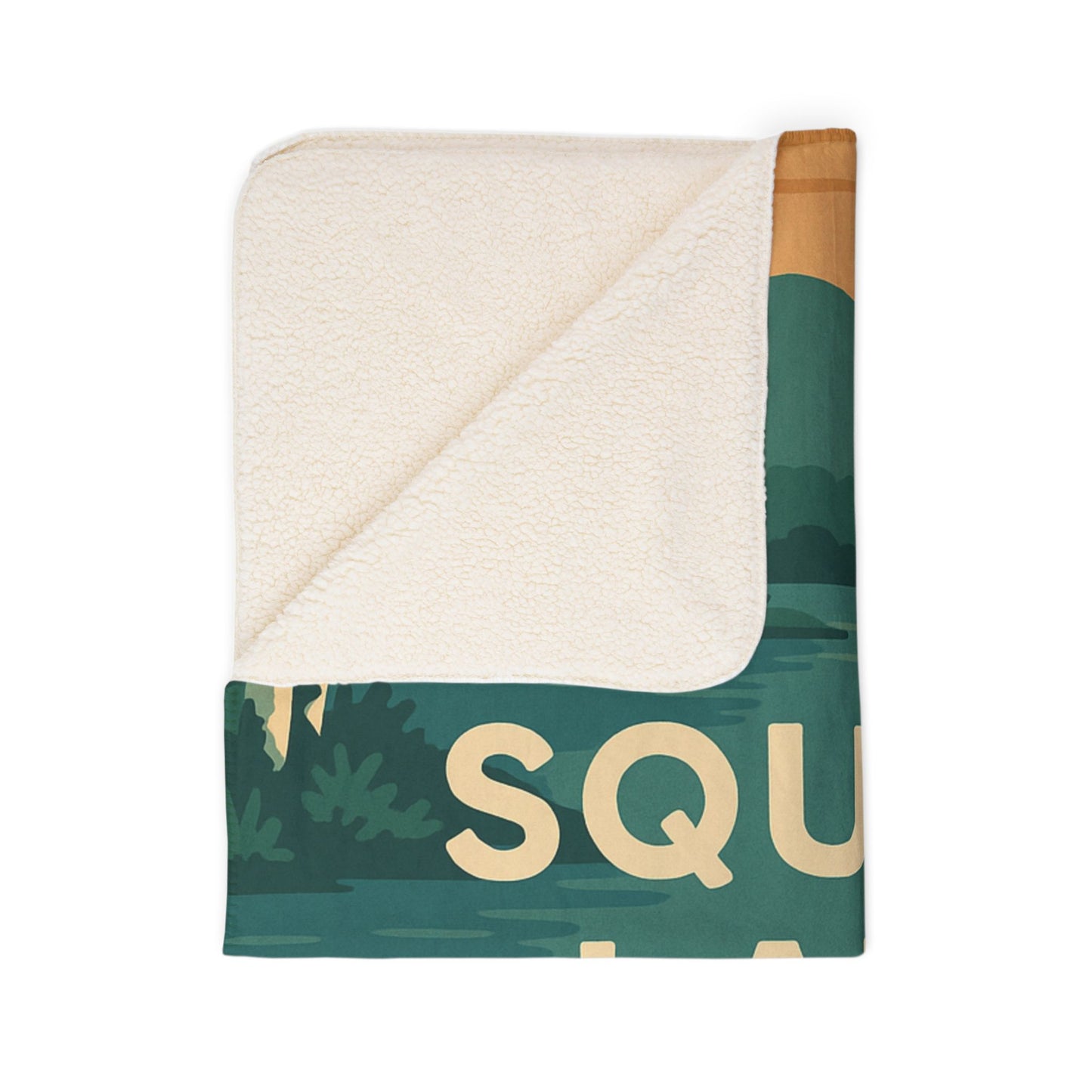 Squam Lake Fleece Sherpa Blanket