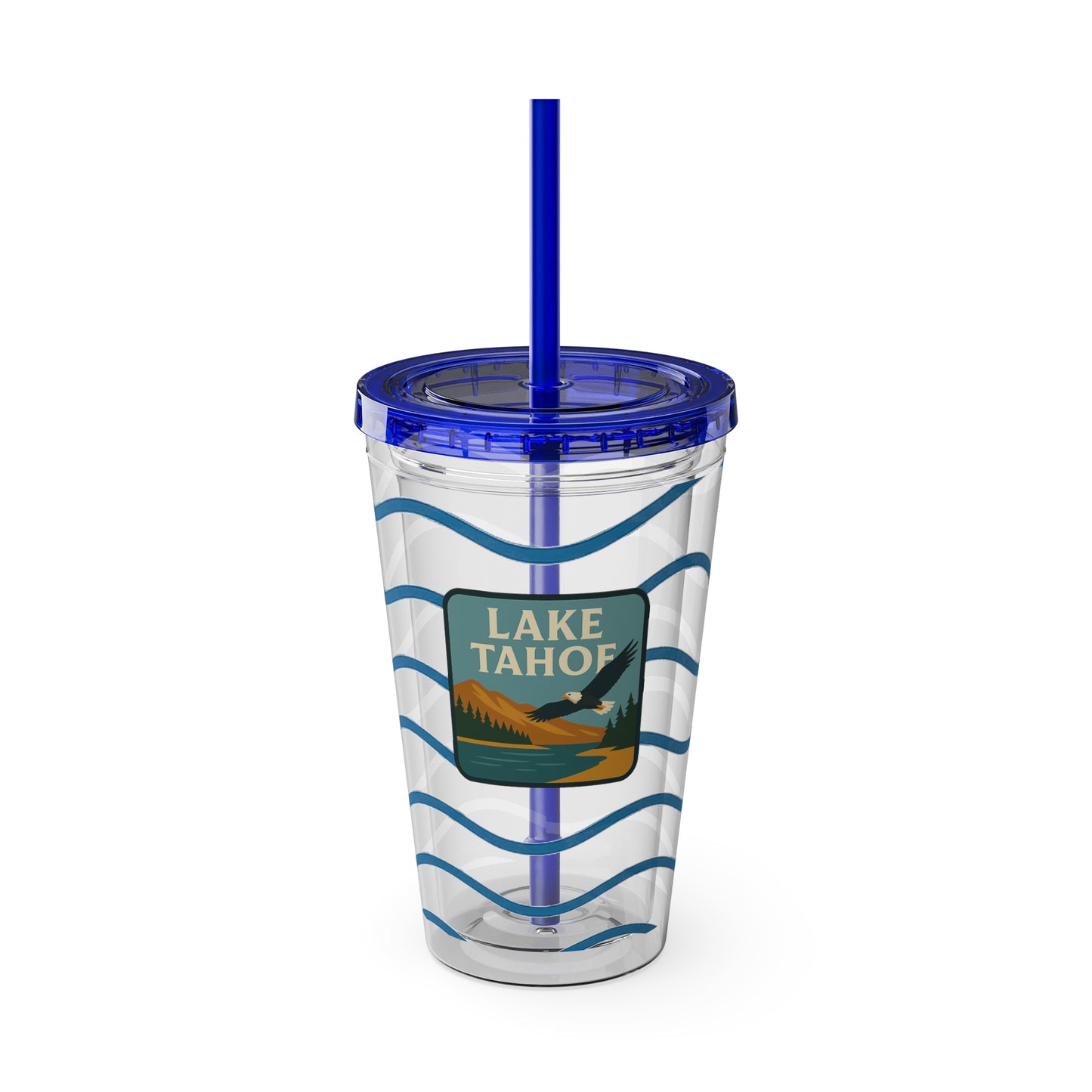 Lake Tahoe Sunsplash Tumbler, 16oz Clear Drink Cup for Outdoor Adventures, Customizable Travel Mug, Perfect for Summer Fun, Eco-Friendly Beverage [...]