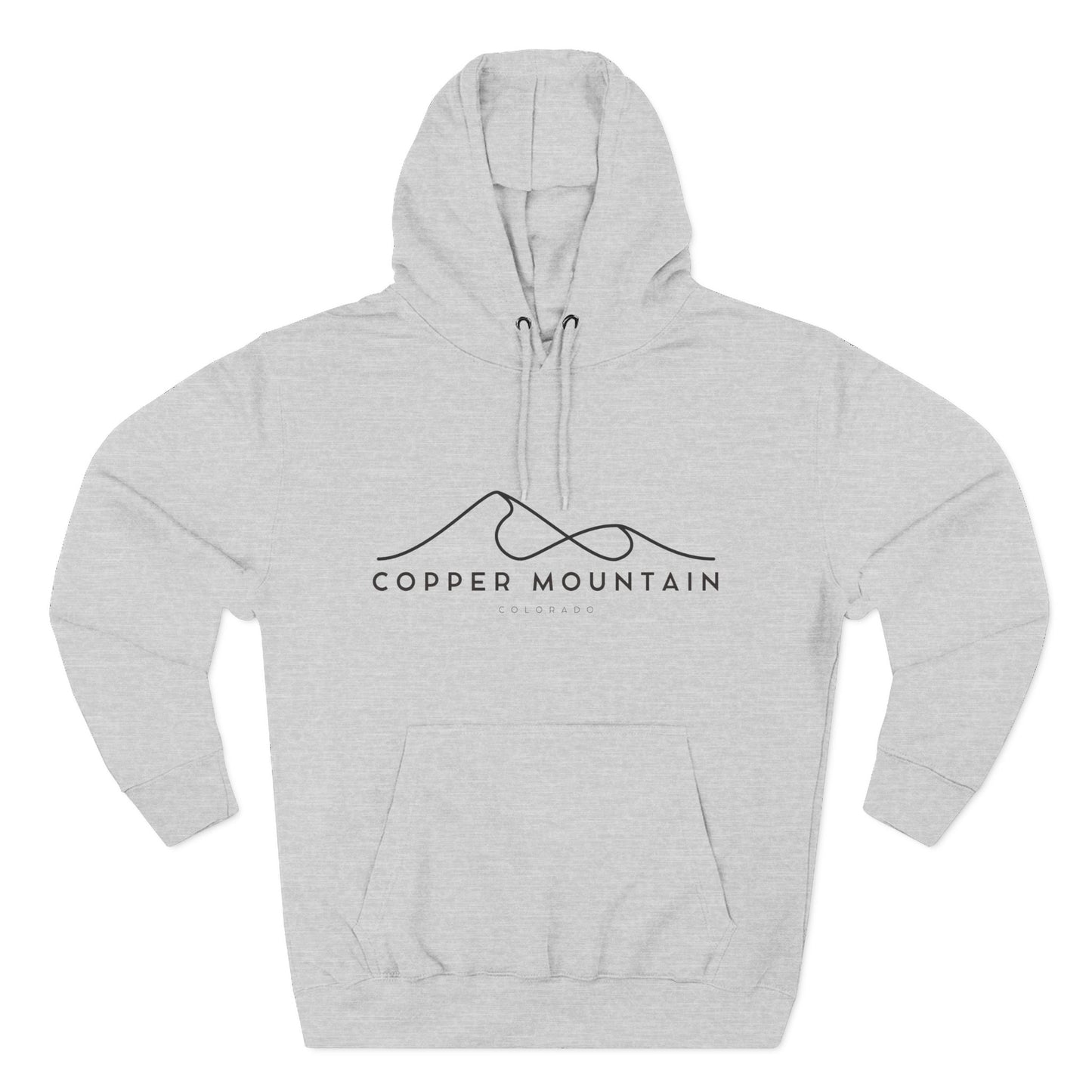 Copper Mountain Stylish Three-Panel Fleece Hoodie for Cozy Days, Casual Wear, Warm Layering, Gift for Him or Her
