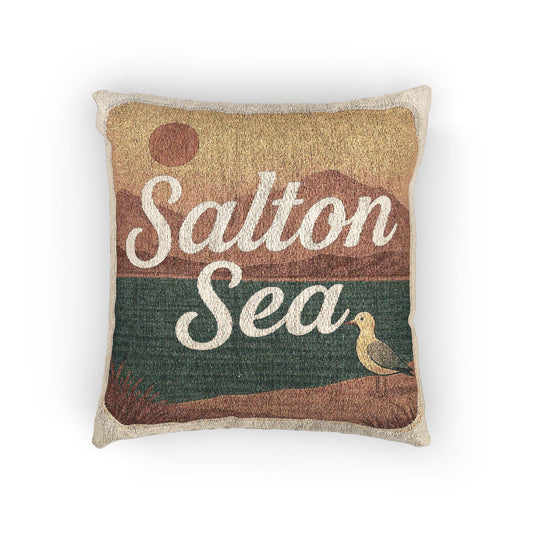 Salton Sea Woven Pillow