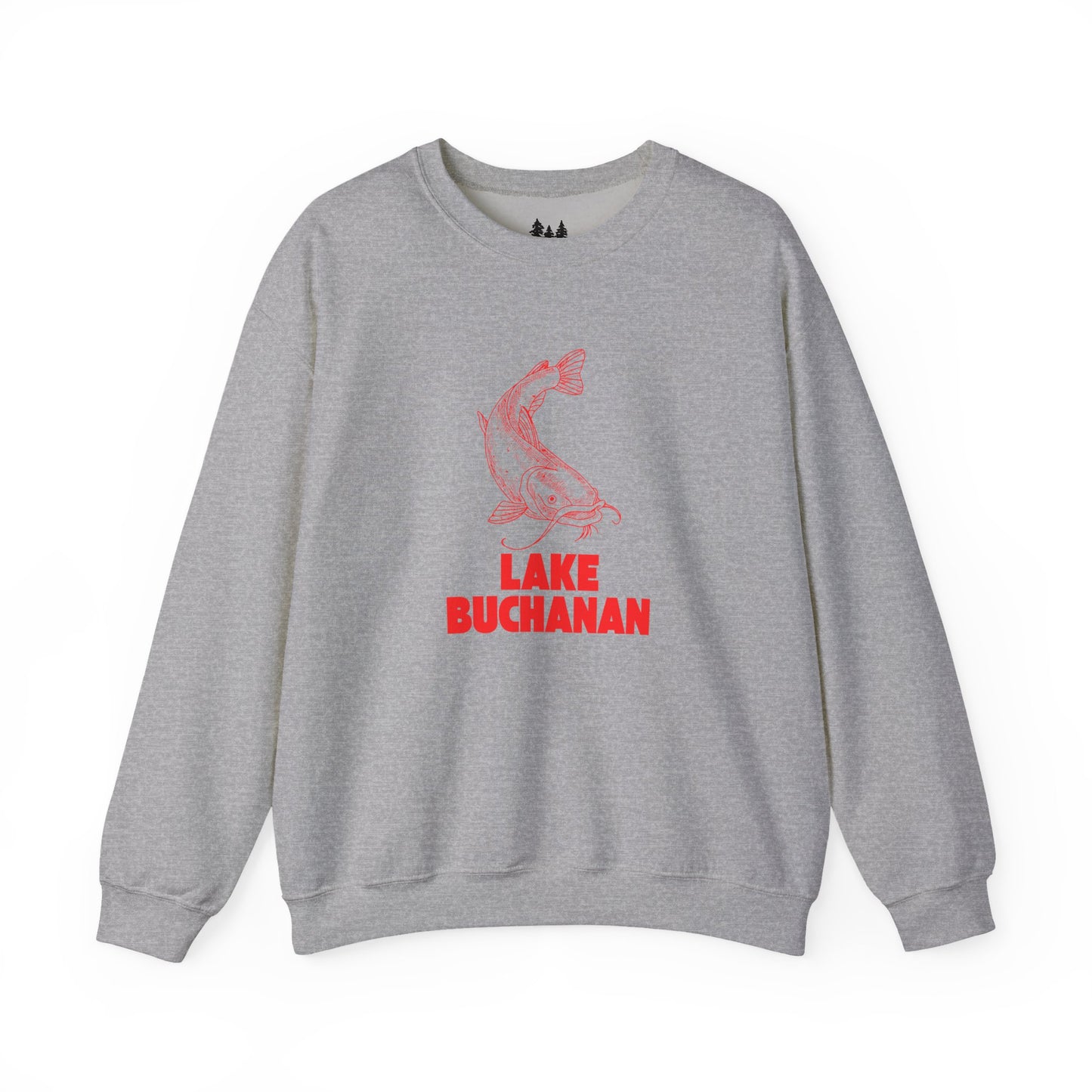 Lake Buchanan Fishing Sweatshirt, Cozy Crewneck, Perfect for Outdoorsy Lovers, Casual Wear, Gift for Nature Enthusiasts, Lake Life Apparel