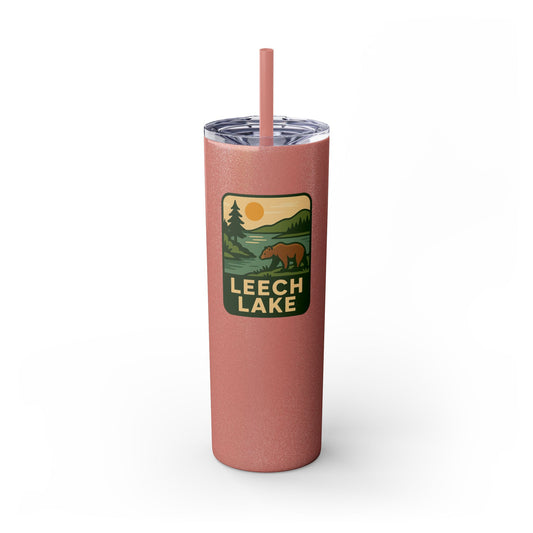 Leech Lake Skinny Tumbler - 20oz Travel Mug, Eco-Friendly Drinkware for Adventurers, Ideal for Camping, Picnics, and Daily Hydration