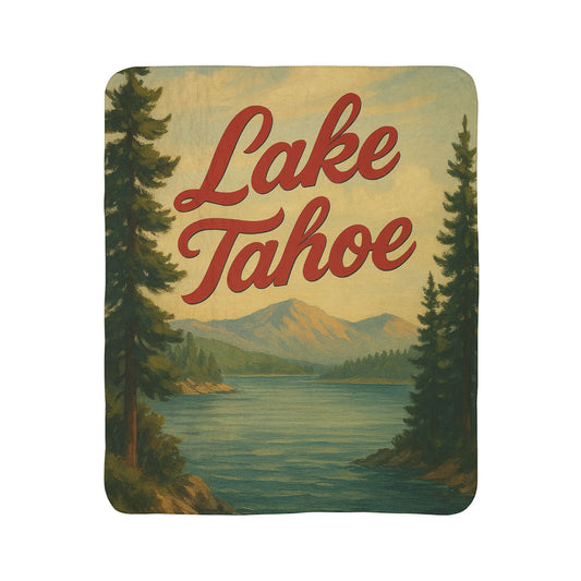 Lake Tahoe Fleece Sherpa Blanket
